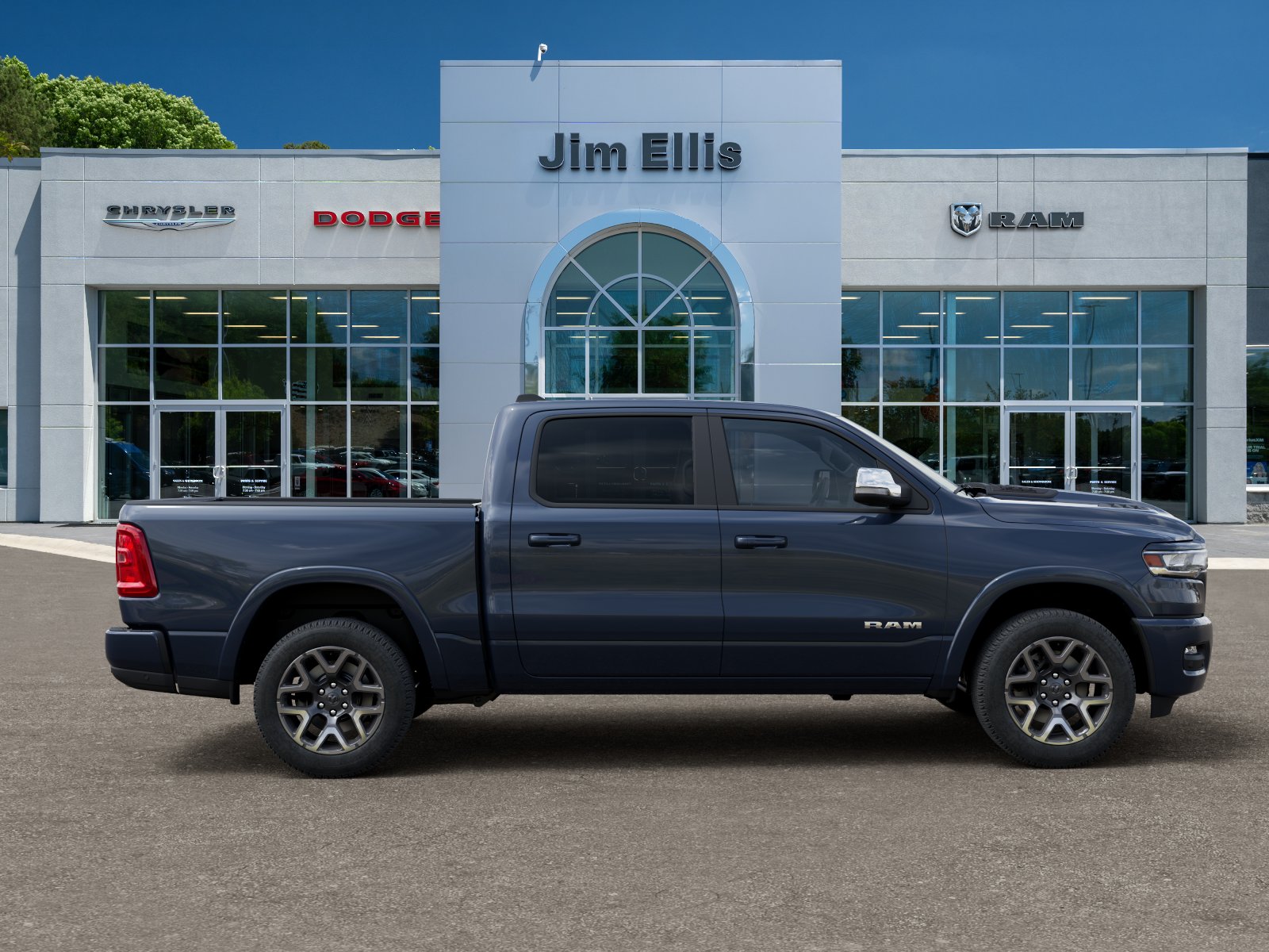 New 2026 Forged Blue Metallic Exterior Paint RAM Laramie image 47