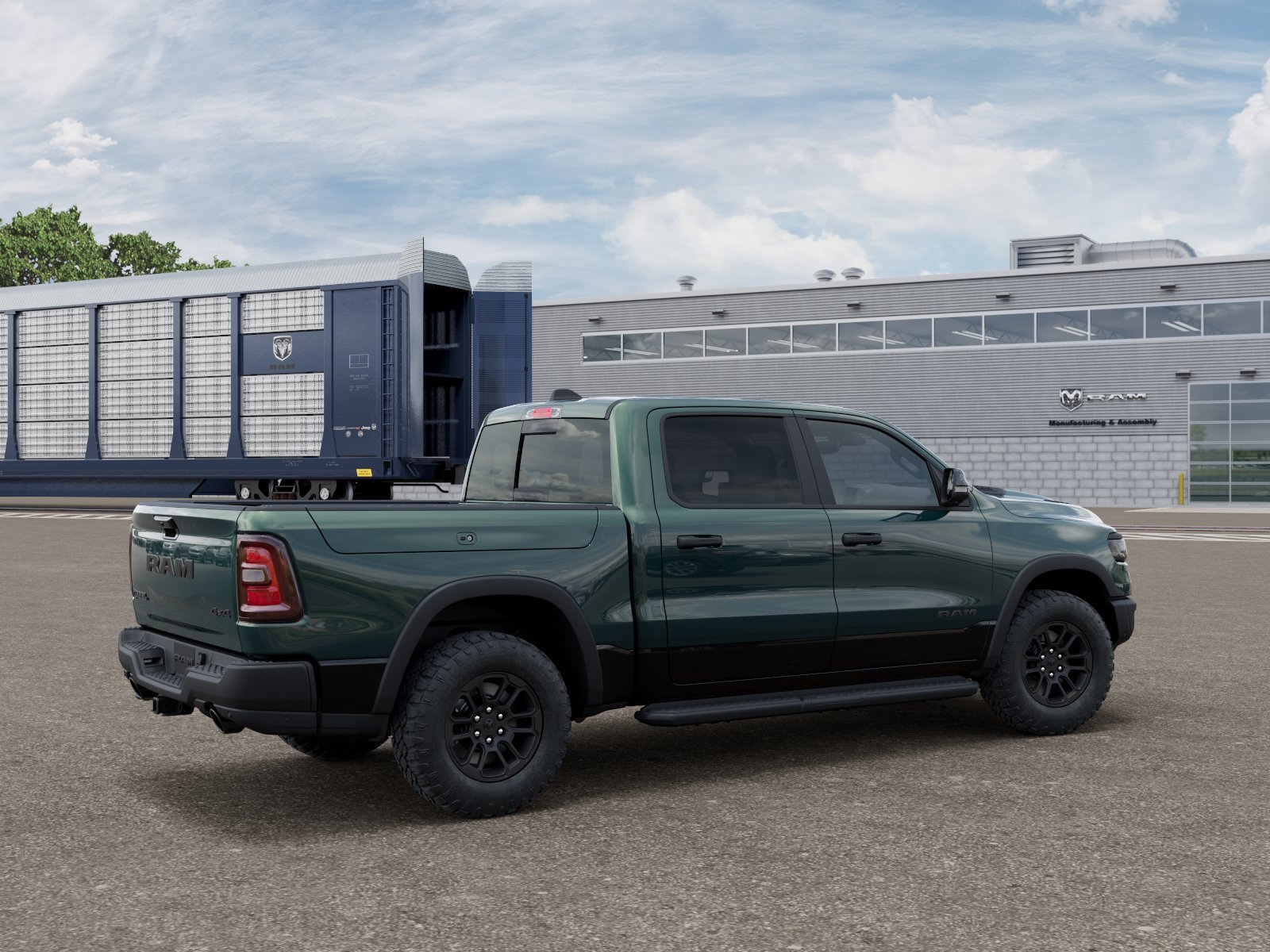 New 2026 Serrano-Green Metallic Exterior Paint RAM REBEL image 4