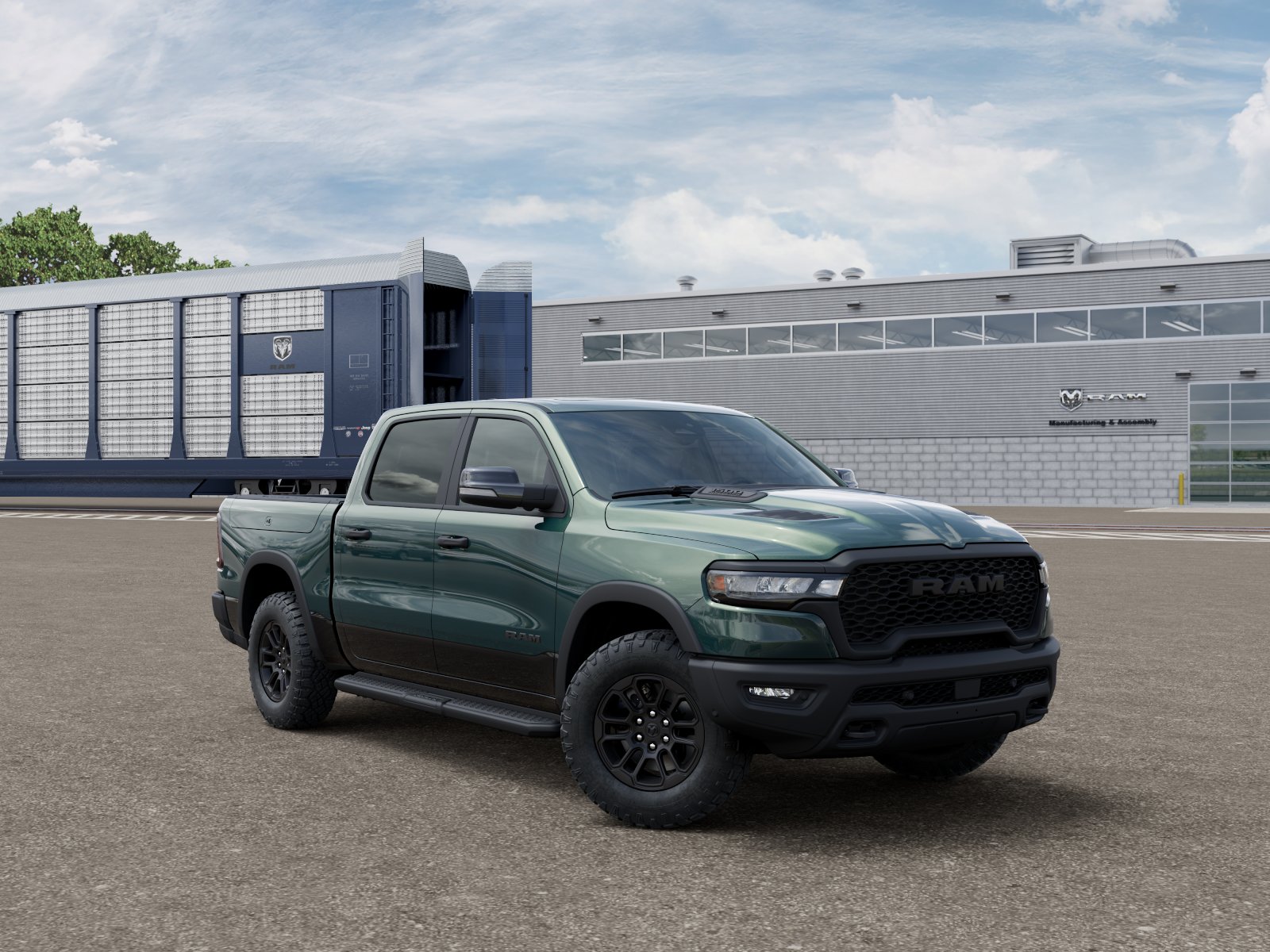 New 2026 Serrano-Green Metallic Exterior Paint RAM REBEL image 5