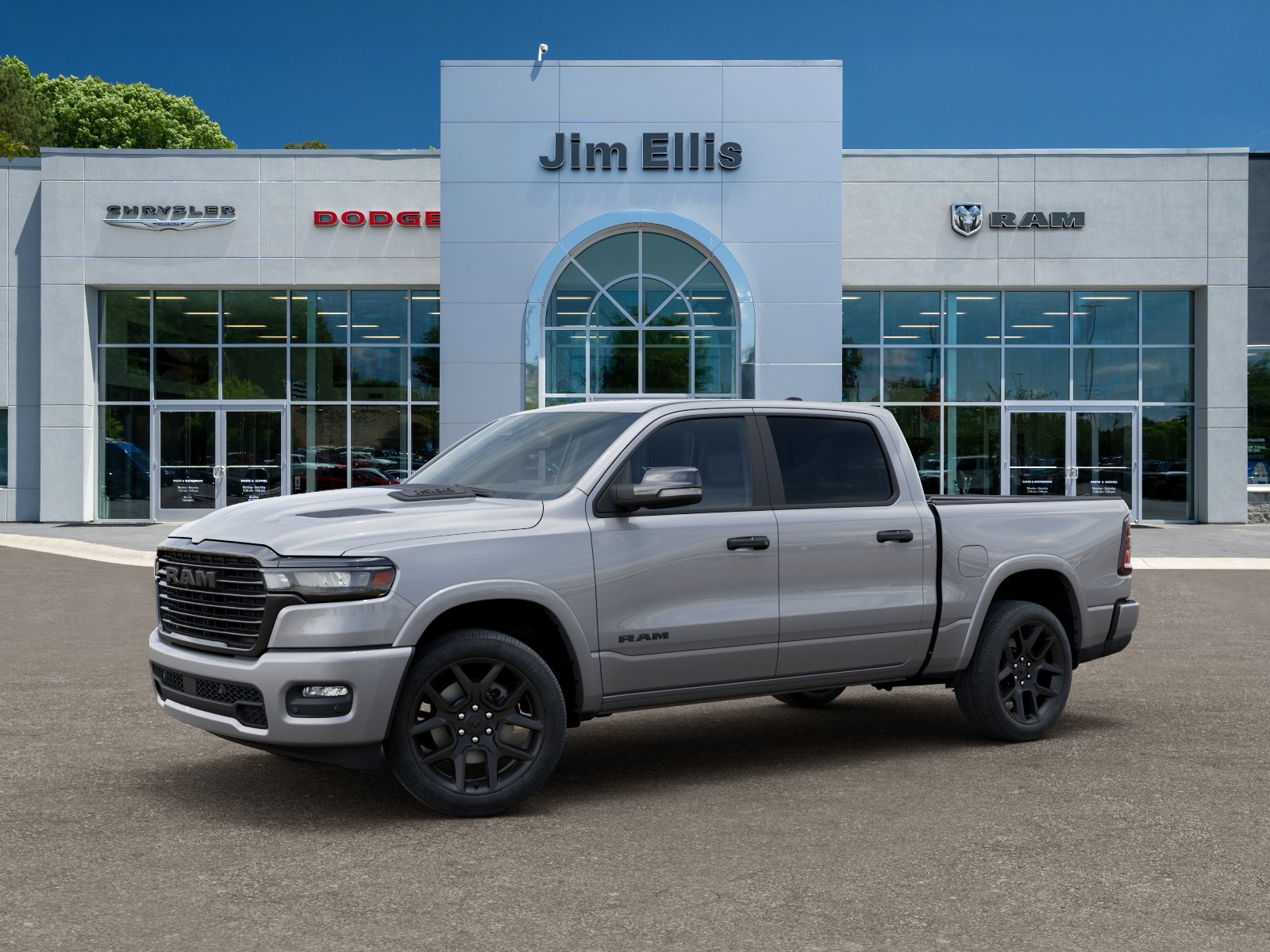 New 2026 Billet Silver Metallic Clear-Coat Exterior Paint RAM Laramie image 28