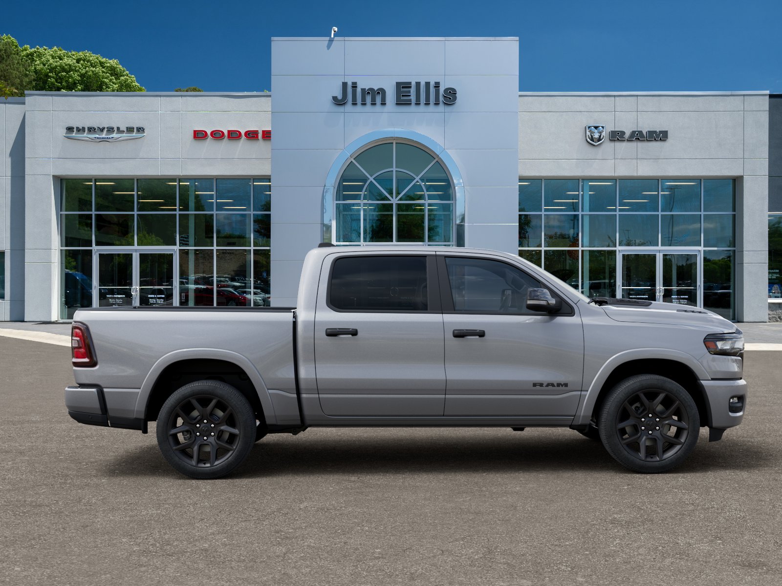 New 2026 Billet Silver Metallic Clear-Coat Exterior Paint RAM Laramie image 47