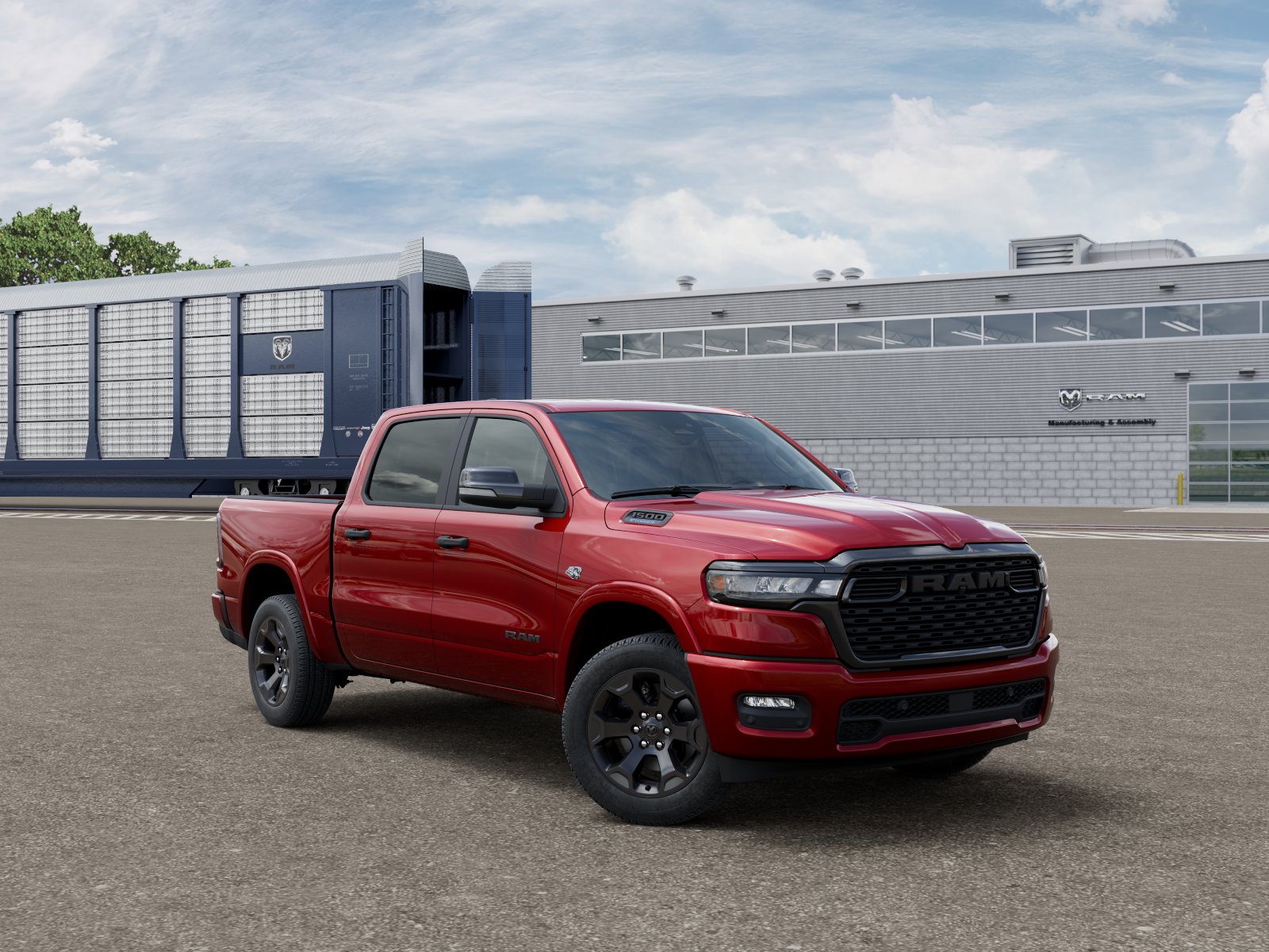 New 2026 Molten Red Pearl-Coat Exterior RAM RAM 1500 BIG HORN CREW CAB 4X4 image 5