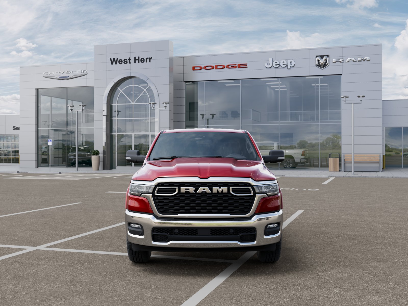 New 2026 Molten Red Pearl-Coat Exterior Paint RAM RAM 1500 BIG HORN CREW CAB 4X4 image 32
