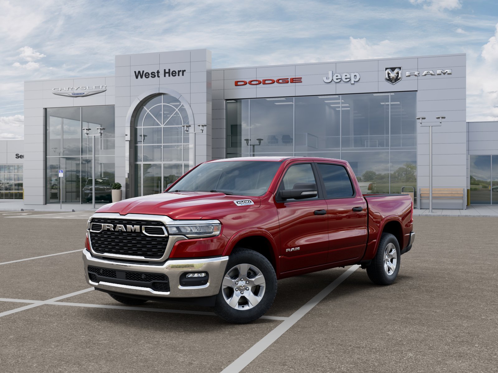 New 2026 Molten Red Pearl-Coat Exterior Paint RAM RAM 1500 BIG HORN CREW CAB 4X4 image 27