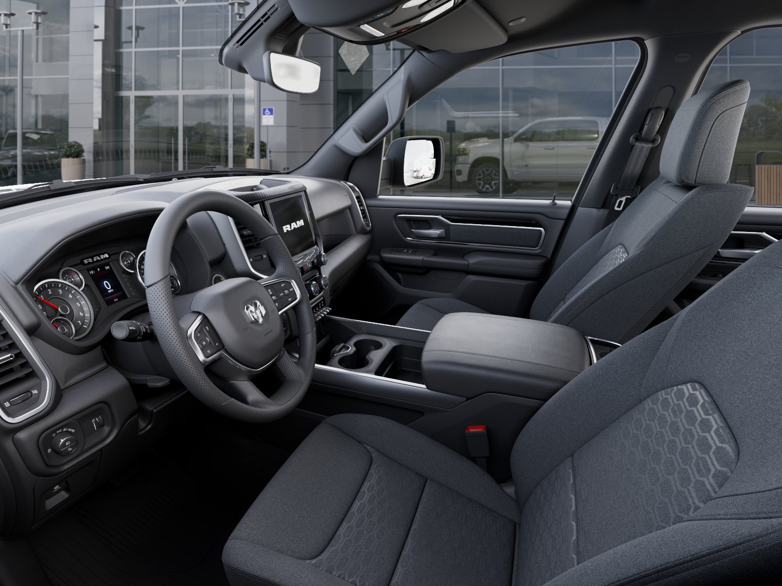 New 2026 Diamond Black Crystal Pearl-Coat Exterior Paint RAM RAM 1500 BIG HORN CREW CAB 4X4 image 48