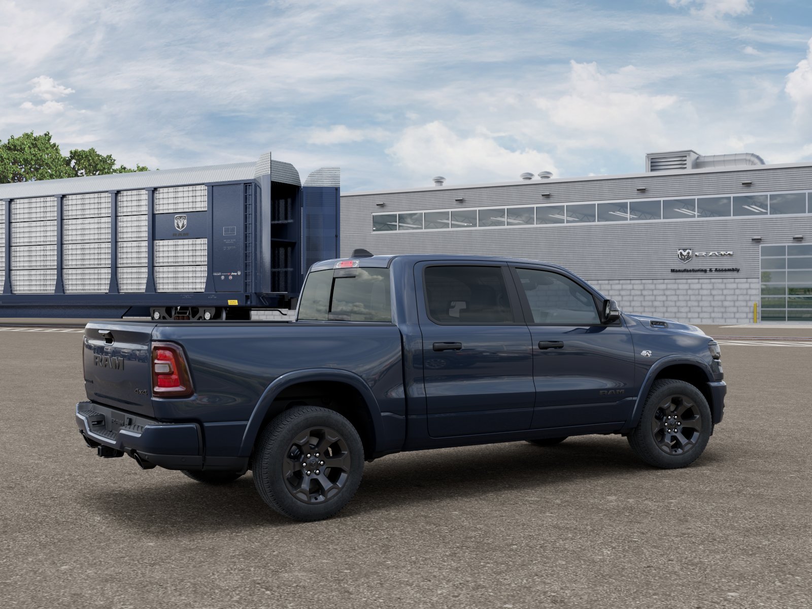 New 2026 Forged Blue Metallic Exterior Paint RAM Big Horn/Lone Star image 2