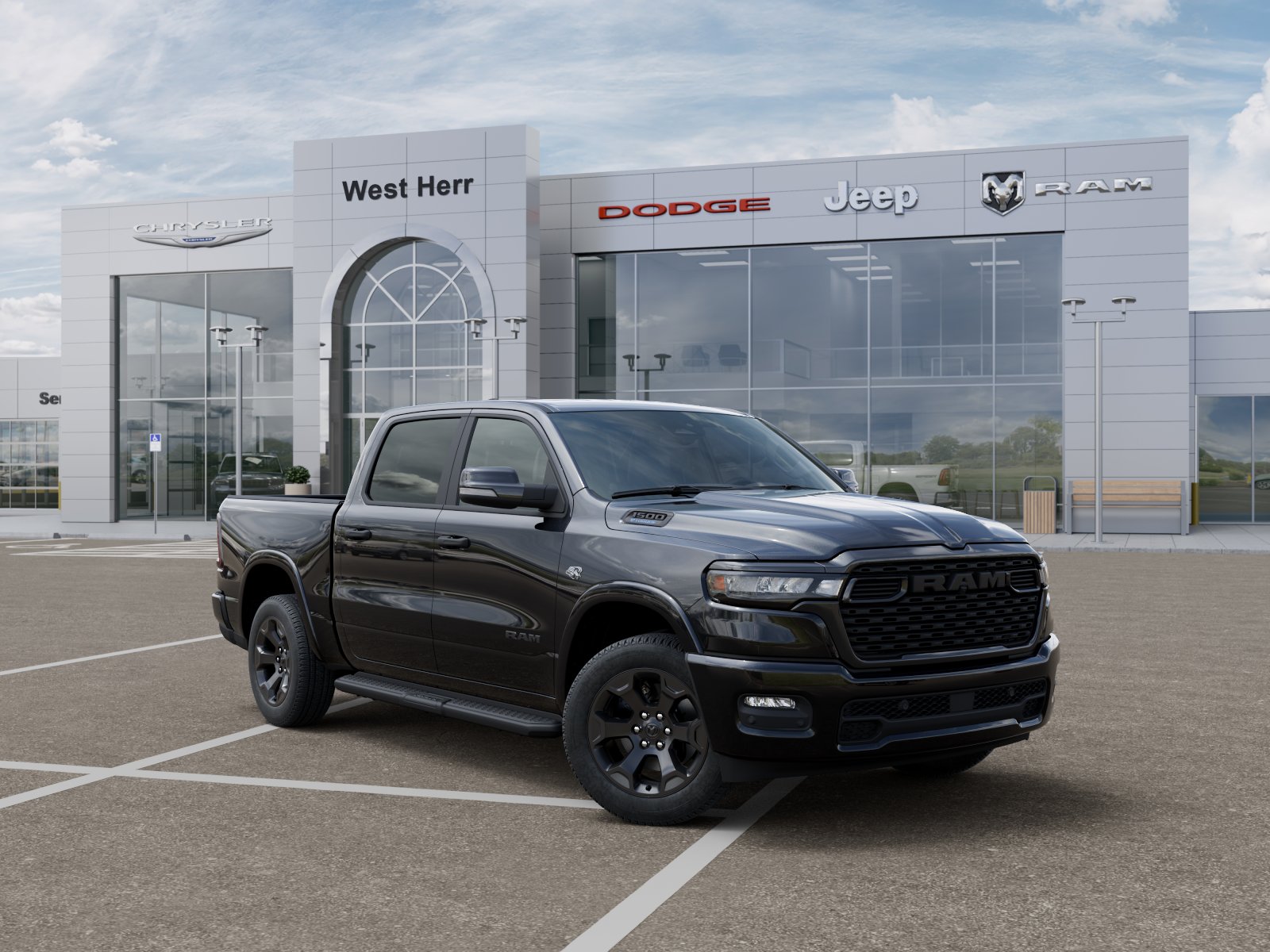New 2026 Diamond Black Crystal Pearlcoat Ram Big Horn image 5