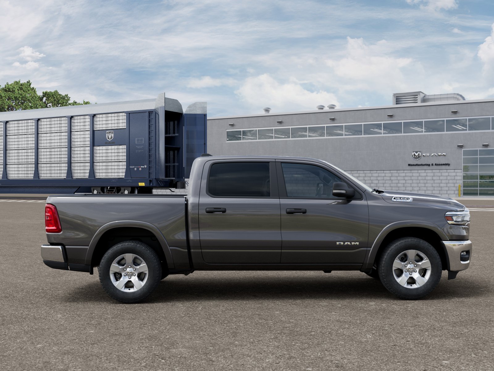 New 2026 Granite Crystal Metallic Clear-Coat Exterior Paint RAM RAM 1500 BIG HORN CREW CAB 4X4 image 121