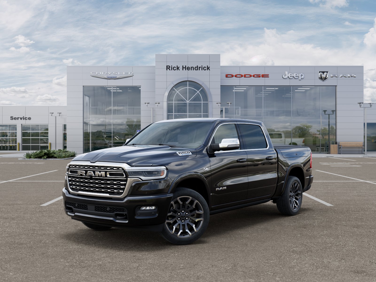 New 2026 Diamond Black Crystal Pearl-Coat Exterior Paint RAM Longhorn image 28