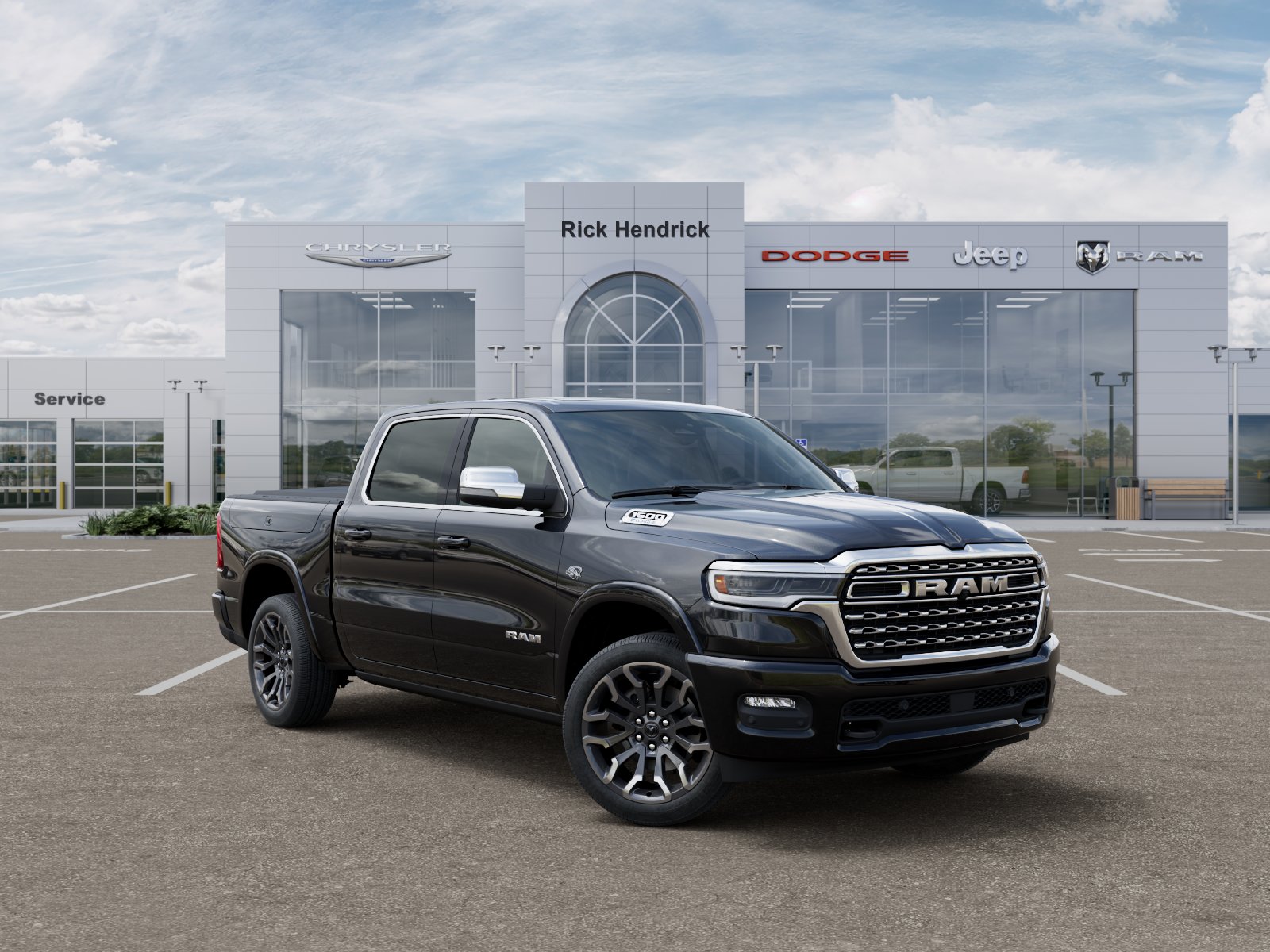 New 2026 Diamond Black Crystal Pearl-Coat Exterior Paint RAM Longhorn image 27