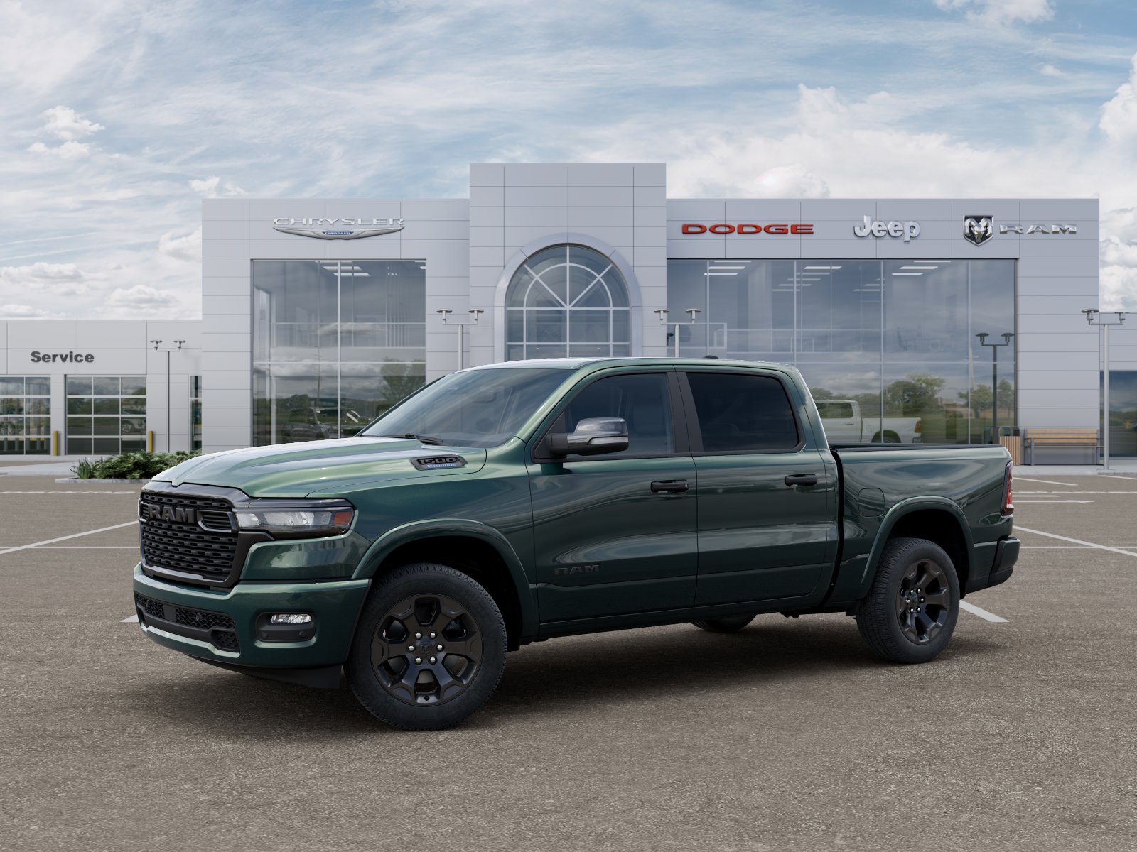New 2026 Serrano Green Metallic RAM Big Horn image 28