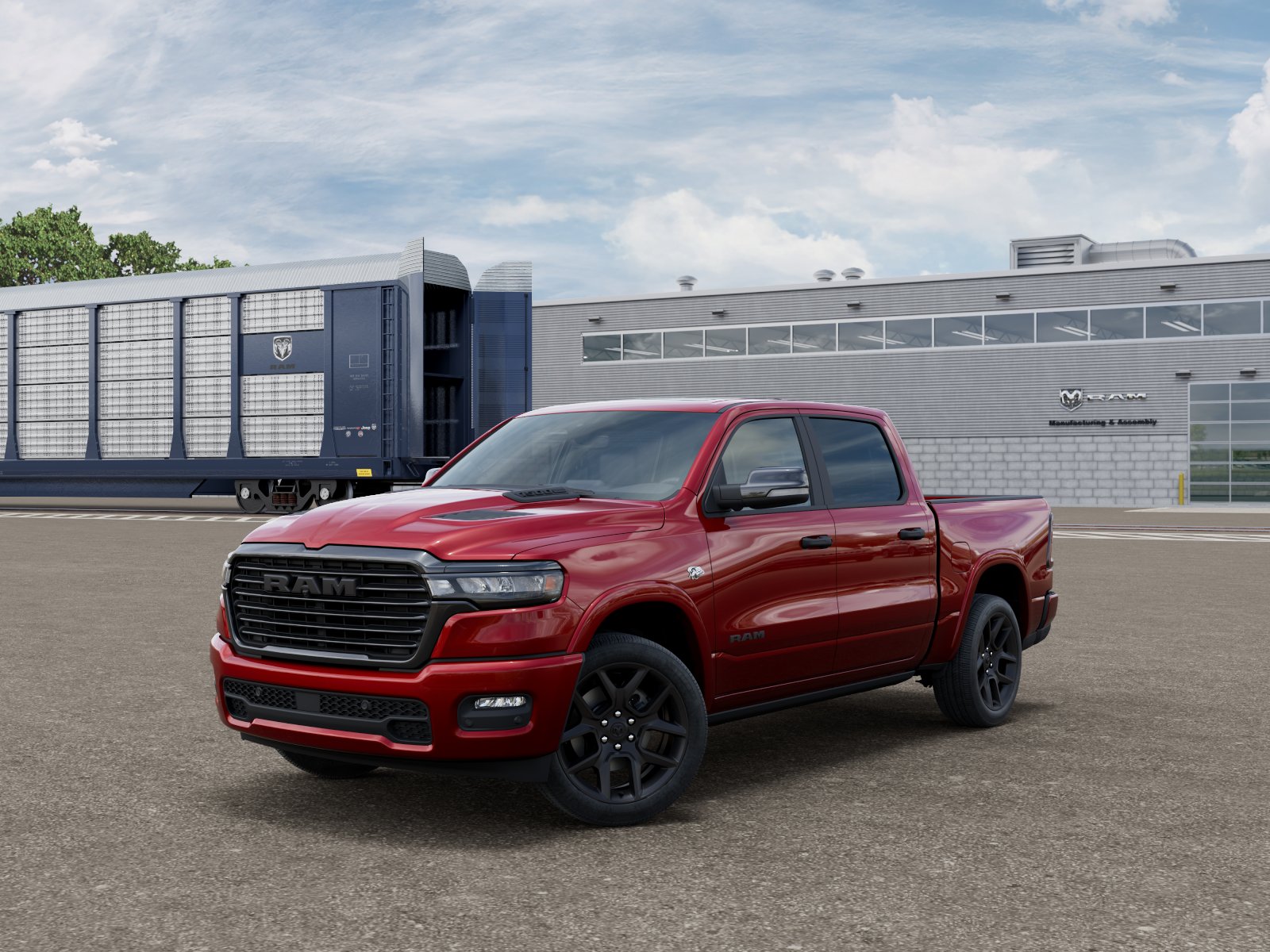 New 2026 Molten Red Pearl-Coat Exterior Paint RAM LARAMIE image 2