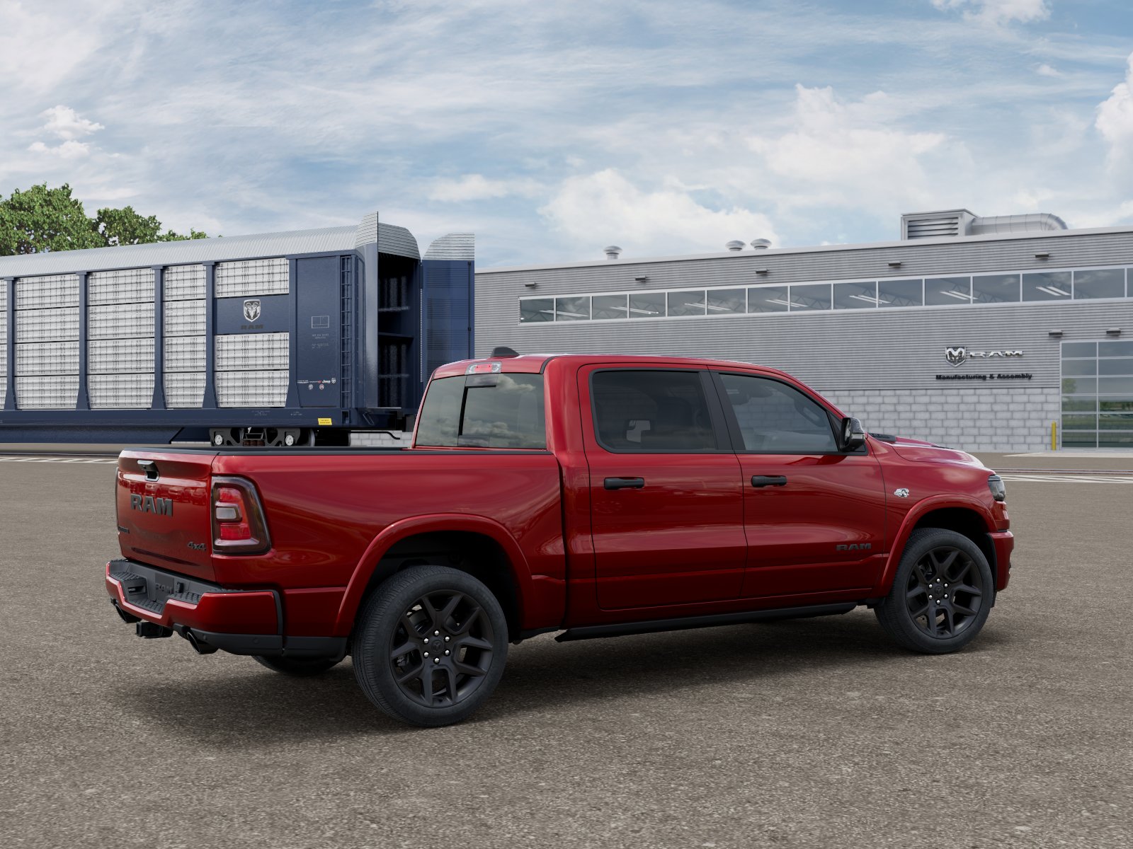 New 2026 Molten Red Pearl-Coat Exterior Paint RAM LARAMIE image 5