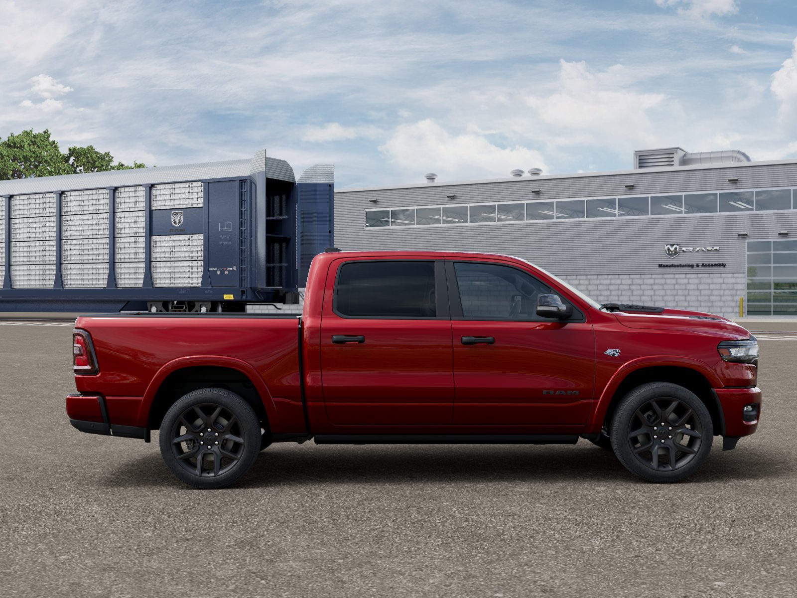 New 2026 Molten Red Pearl-Coat Exterior Paint RAM LARAMIE image 21