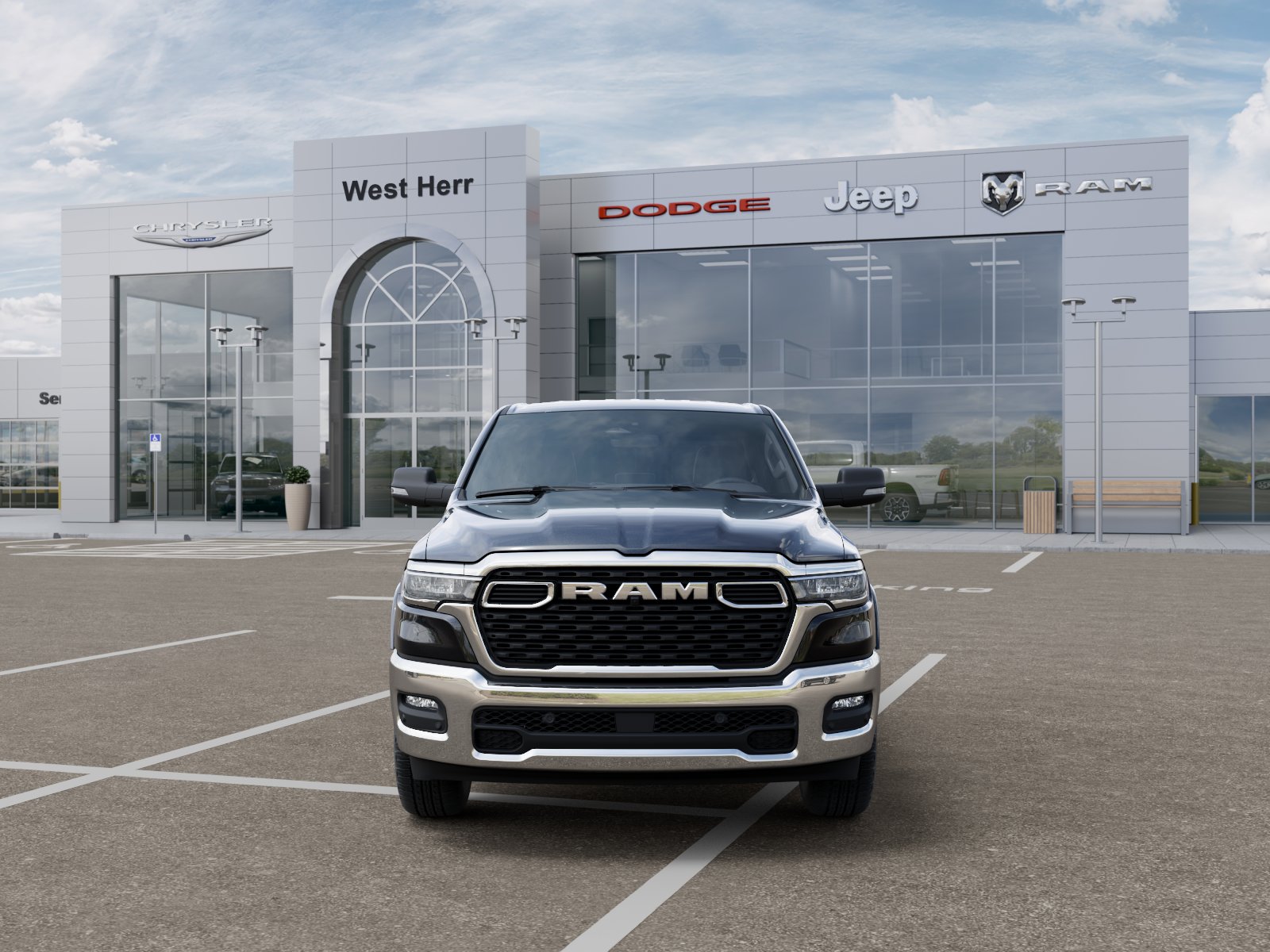 New 2026 Diamond Black Crystal Pearl-Coat Exterior Paint RAM RAM 1500 BIG HORN CREW CAB 4X4 image 32