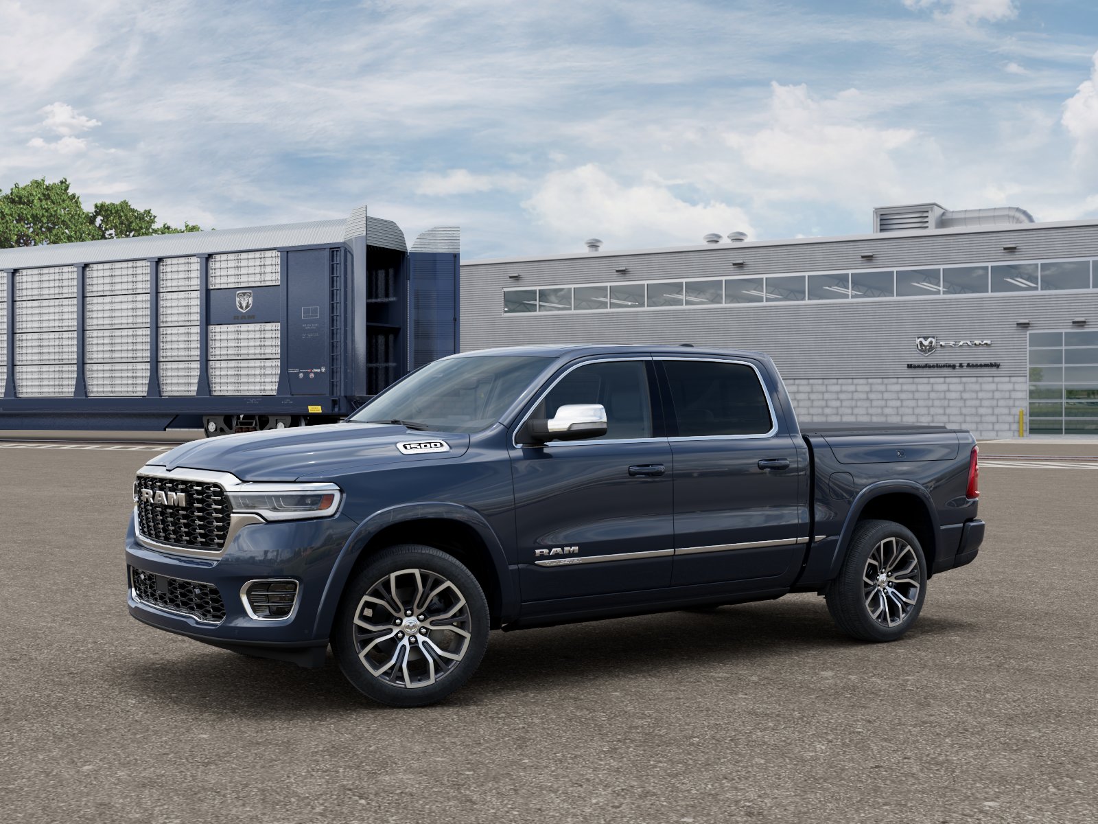 New 2026 Forged Blue Metallic Exterior Paint RAM Tungsten image 2