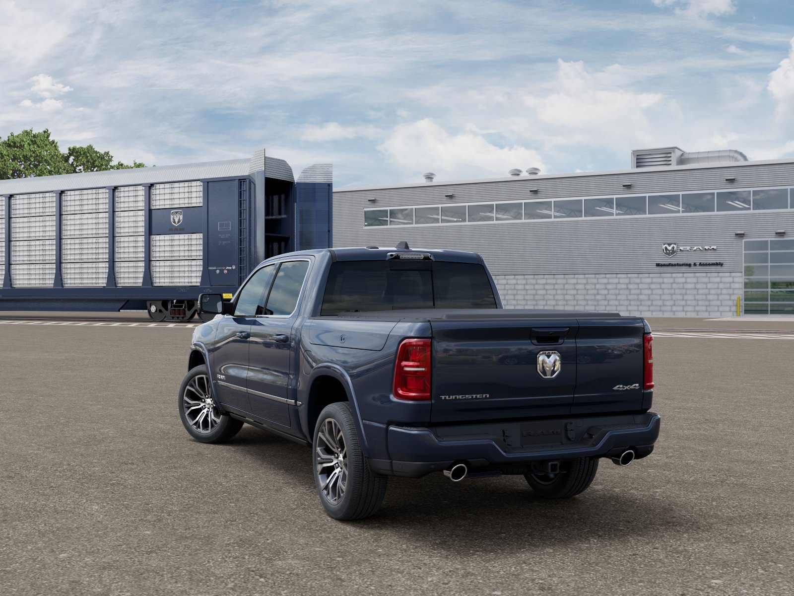 New 2026 Forged Blue Metallic Exterior Paint RAM Tungsten image 3