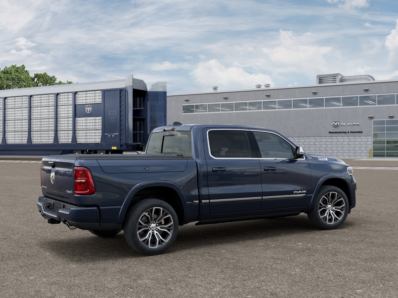 New 2026 Forged Blue Metallic Exterior Paint RAM Tungsten image 4