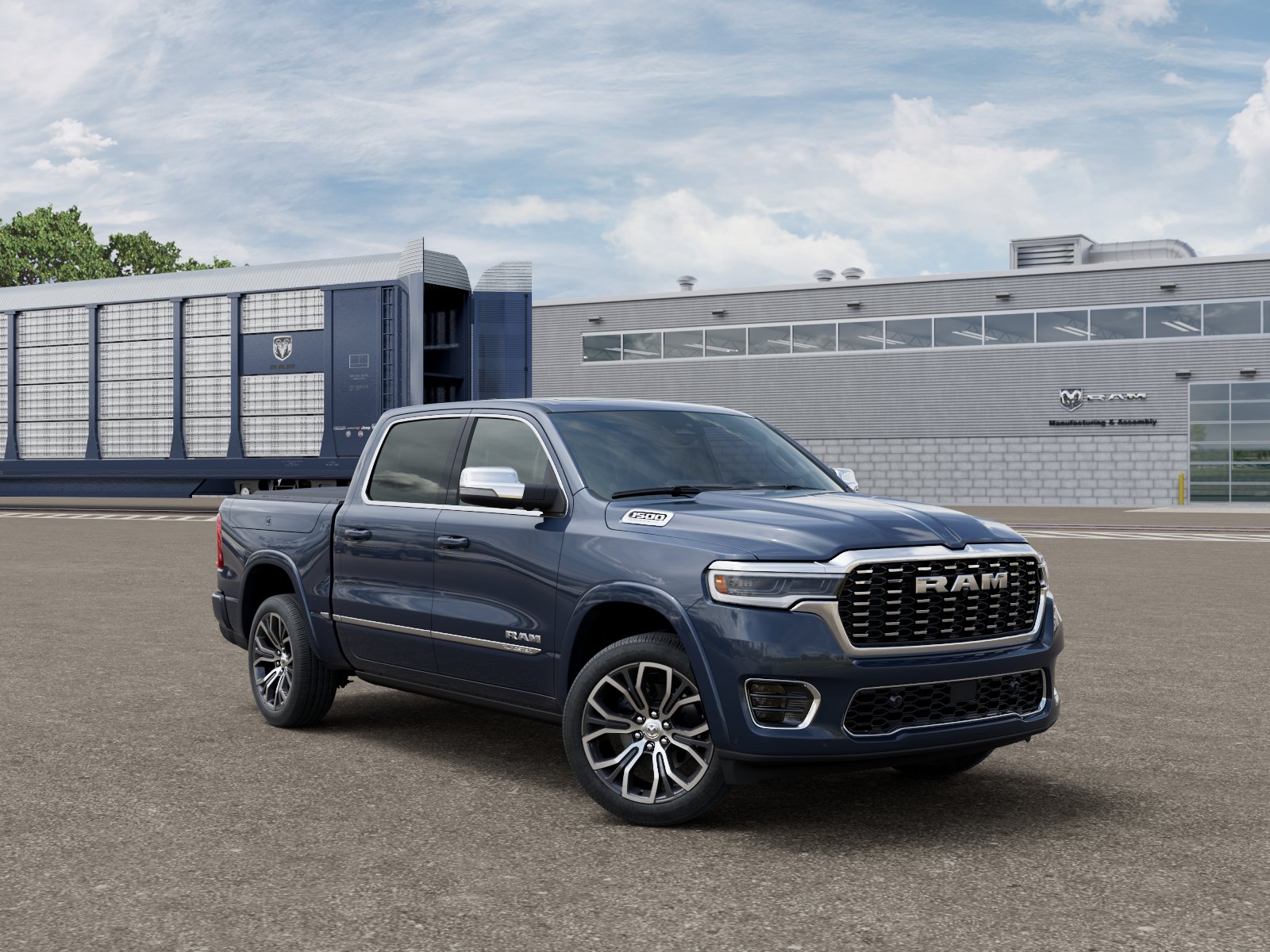 New 2026 Forged Blue Metallic Exterior Paint RAM Tungsten image 5