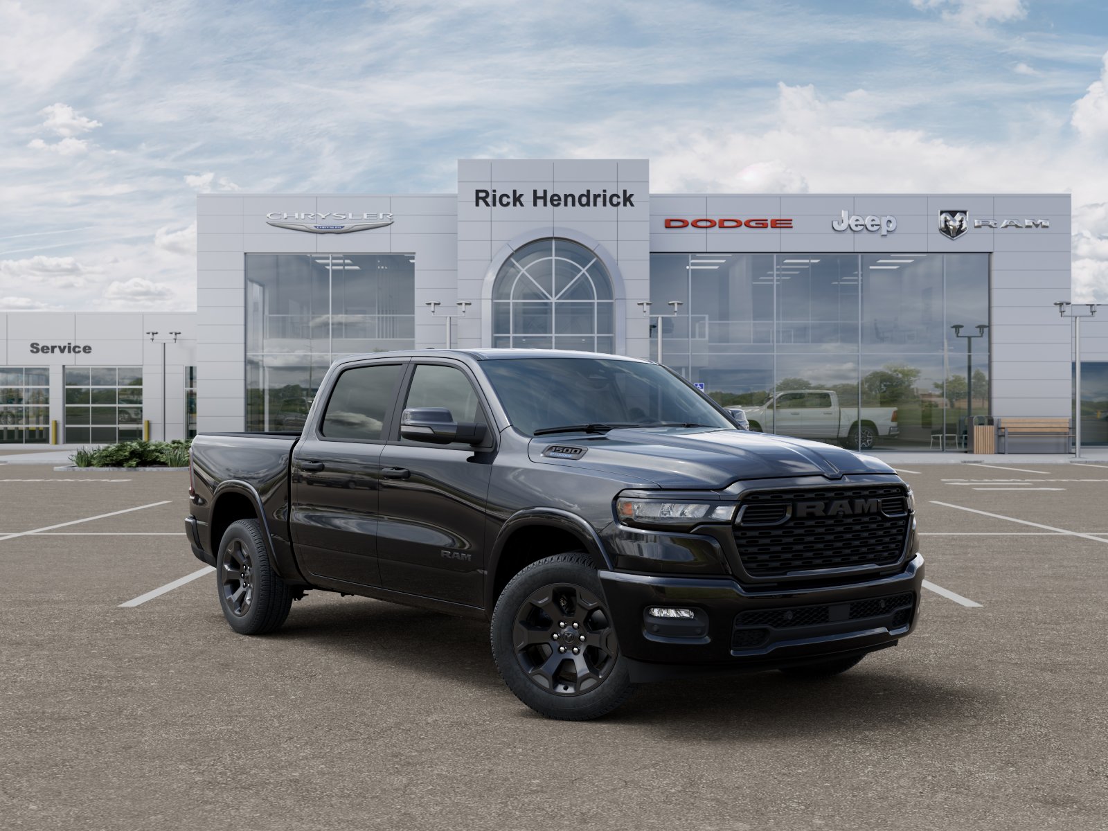 New 2026 Diamond Black Crystal Pearlcoat RAM Big Horn image 34