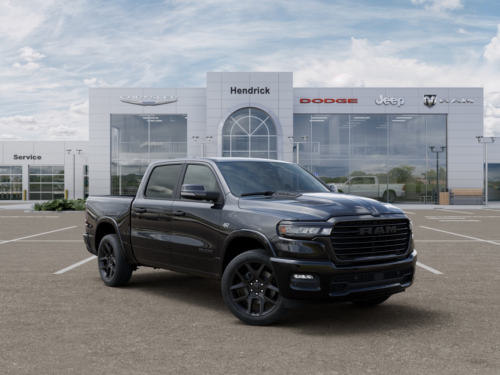 New 2026 Diamond Black Crystal Pearl-Coat Exterior Paint RAM Laramie image 36