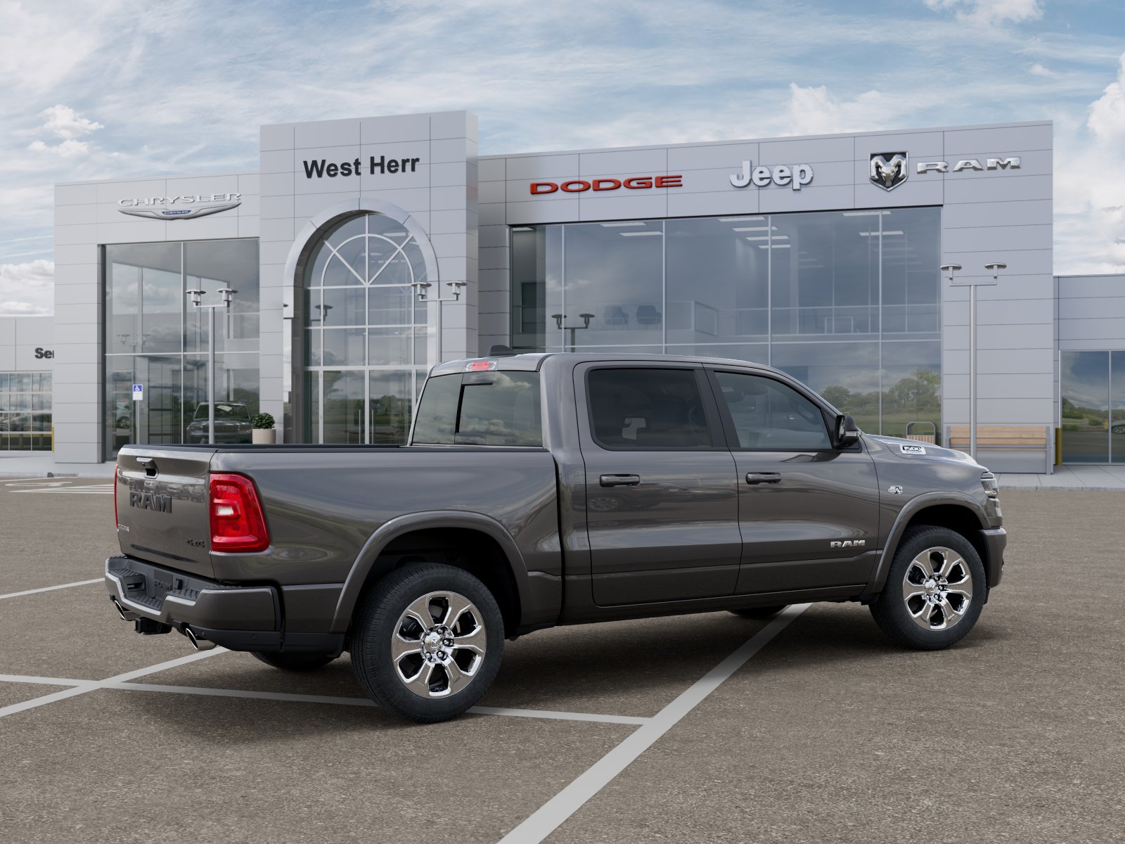 New 2026 Granite Crystal Metallic Clear-Coat Exterior Paint RAM RAM 1500 BIG HORN CREW CAB 4X4 image 104