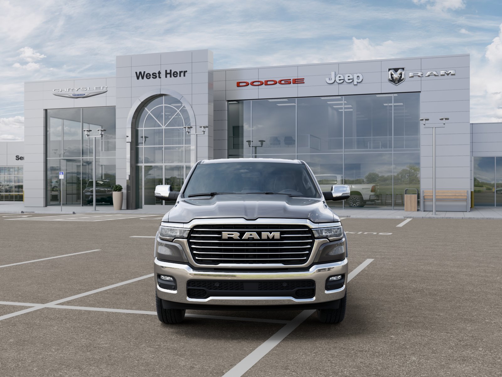 New 2026 Granite Crystal Metallic Clear-Coat Exterior Paint RAM RAM 1500 LARAMIE CREW CAB 4X4 image 32