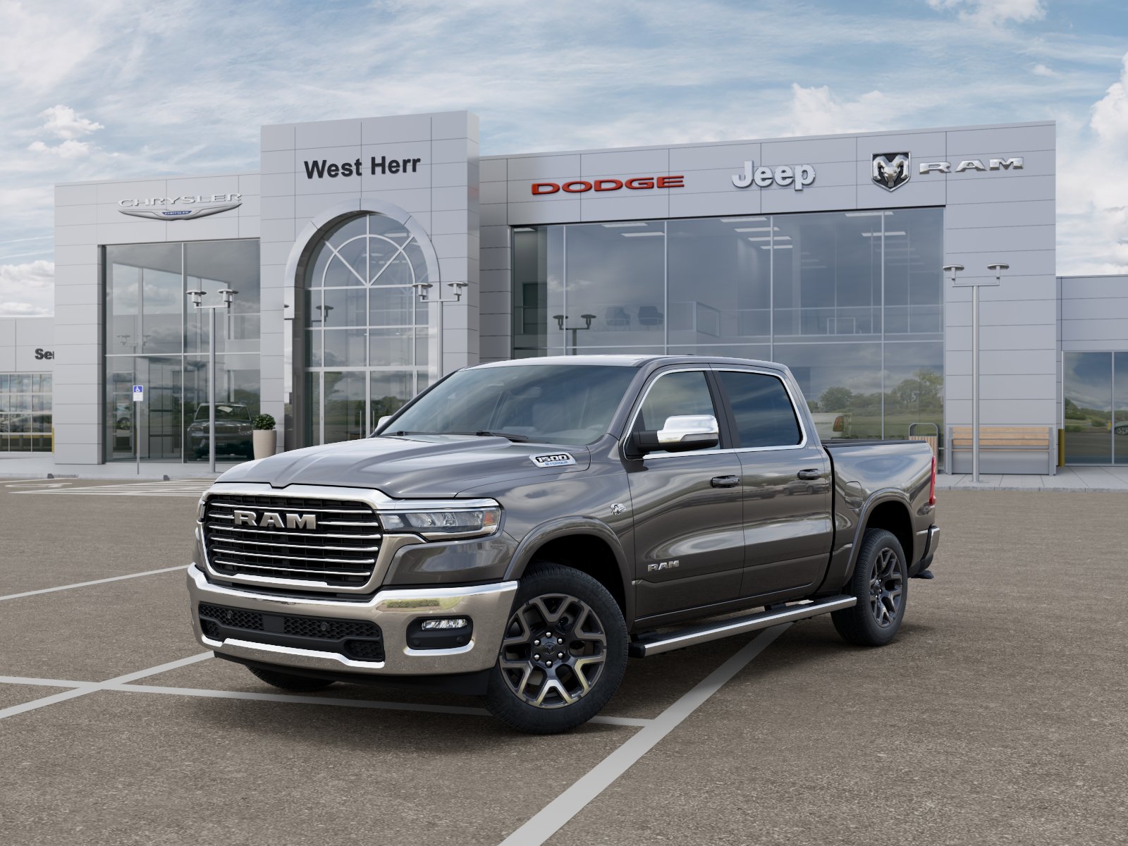 New 2026 Granite Crystal Metallic Clear-Coat Exterior Paint RAM RAM 1500 LARAMIE CREW CAB 4X4 image 27