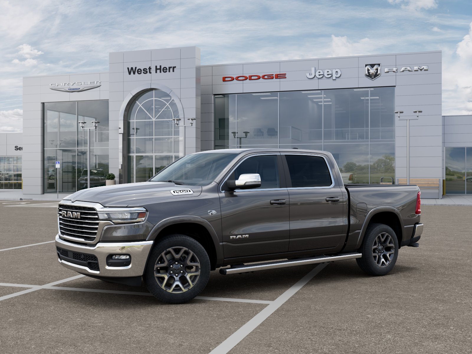 New 2026 Granite Crystal Metallic Clear-Coat Exterior Paint RAM RAM 1500 LARAMIE CREW CAB 4X4 image 28