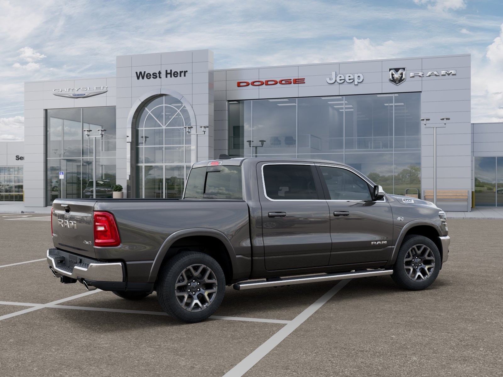 New 2026 Granite Crystal Metallic Clear-Coat Exterior Paint RAM RAM 1500 LARAMIE CREW CAB 4X4 image 30