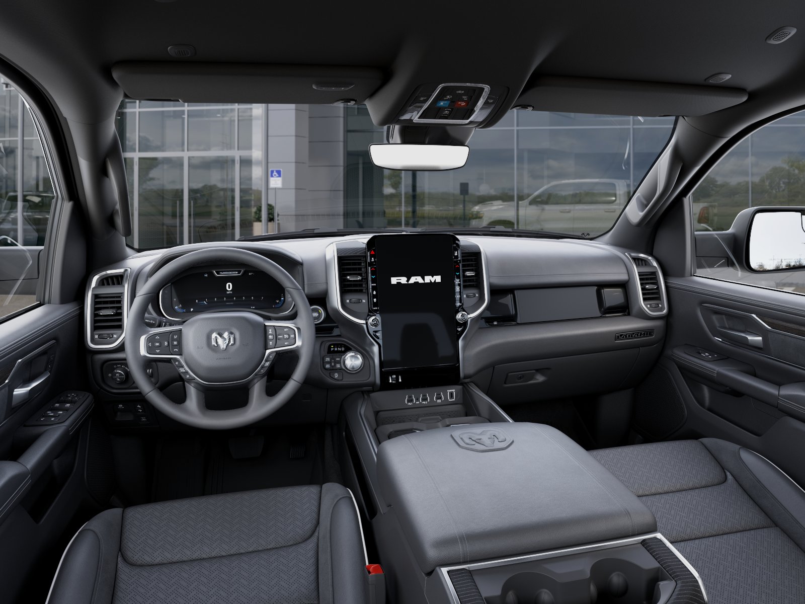 New 2026 Granite Crystal Metallic Clear-Coat Exterior Paint RAM RAM 1500 LARAMIE CREW CAB 4X4 image 40