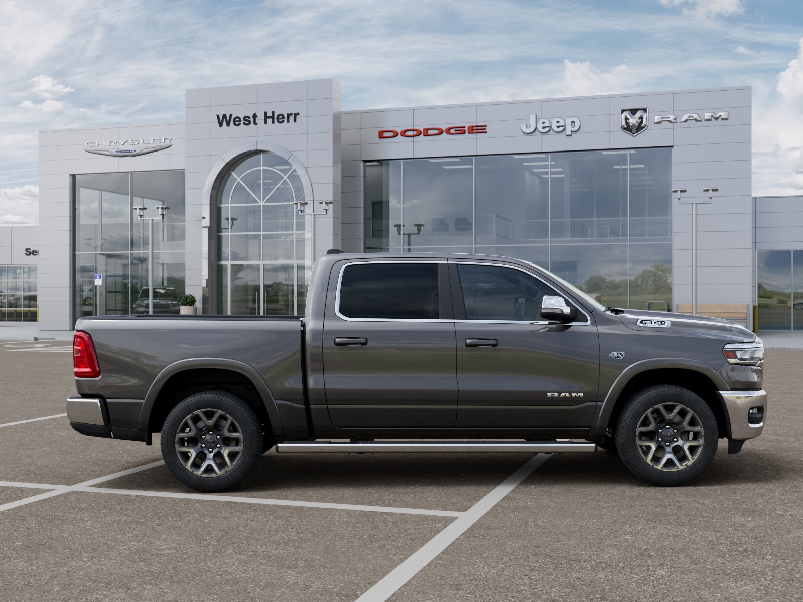New 2026 Granite Crystal Metallic Clear-Coat Exterior Paint RAM RAM 1500 LARAMIE CREW CAB 4X4 image 47