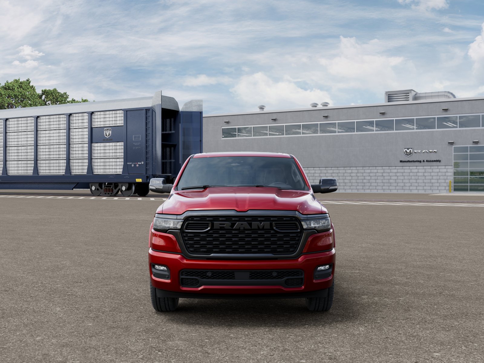 New 2026 Molten Red Pearl-Coat Exterior Paint RAM BIG HORN image 6