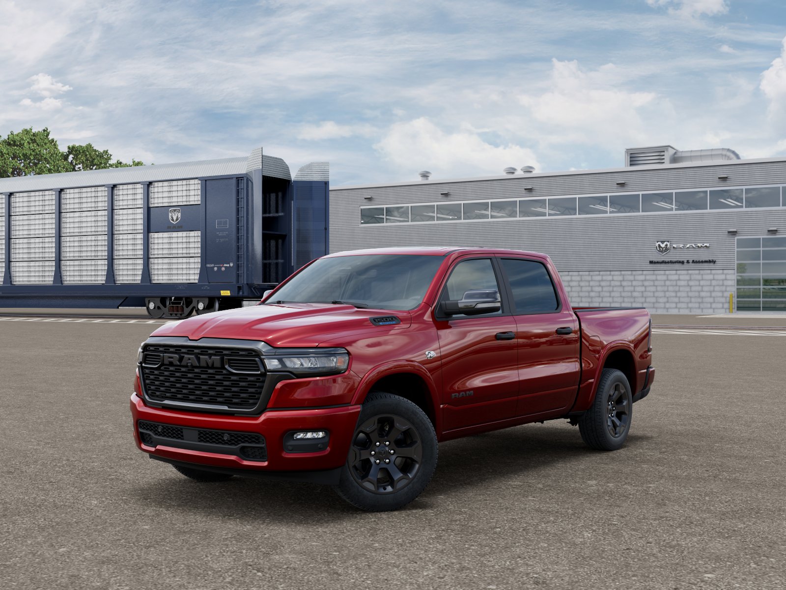 New 2026 Molten Red Pearl-Coat Exterior Paint RAM BIG HORN image 2