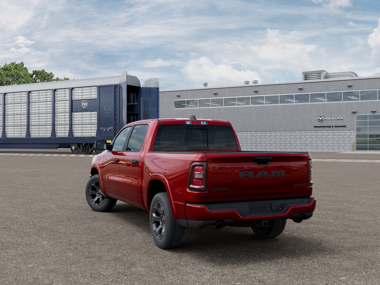 New 2026 Molten Red Pearl-Coat Exterior Paint RAM BIG HORN image 4