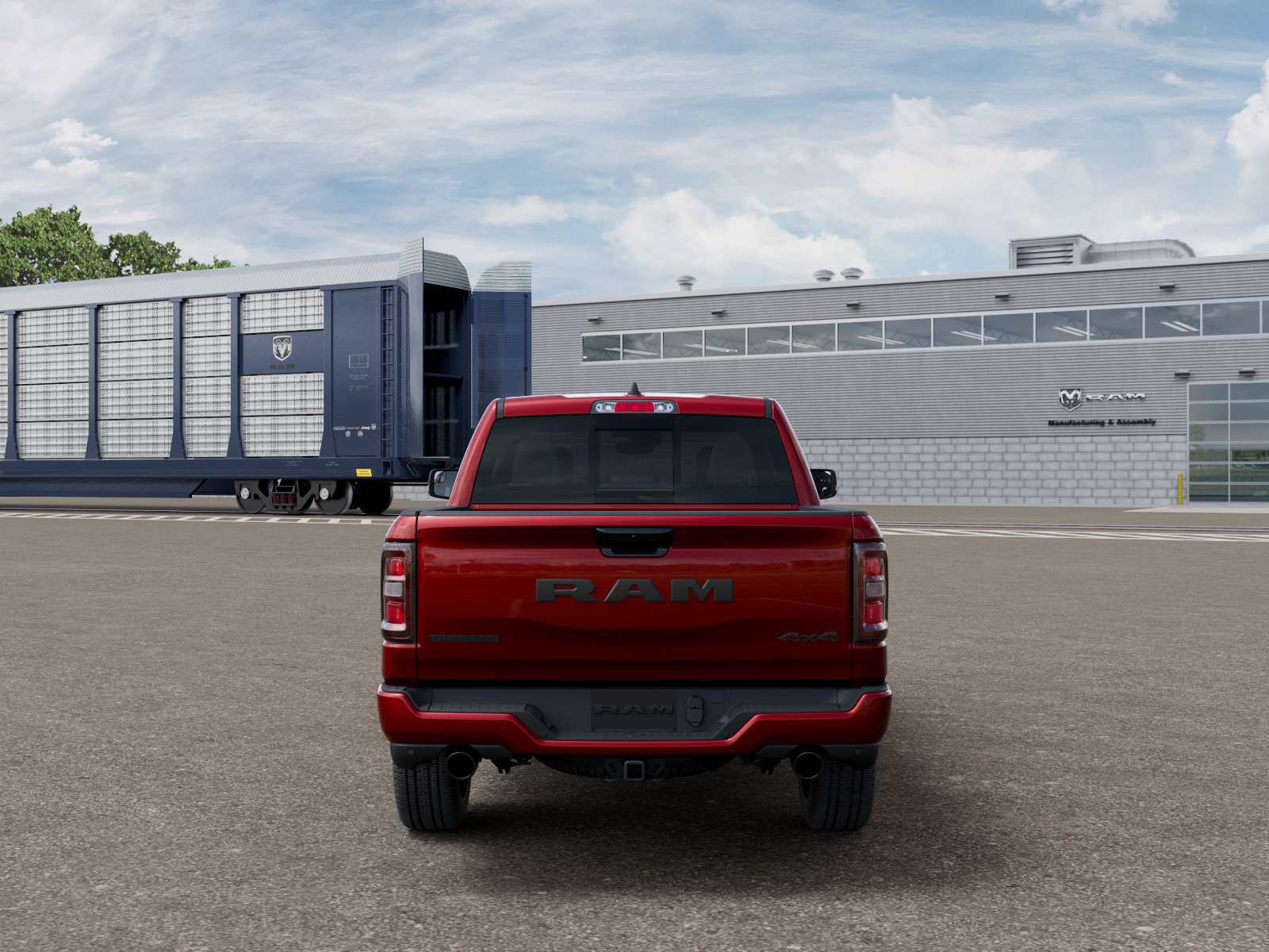 New 2026 Molten Red Pearl-Coat Exterior Paint RAM BIG HORN image 7