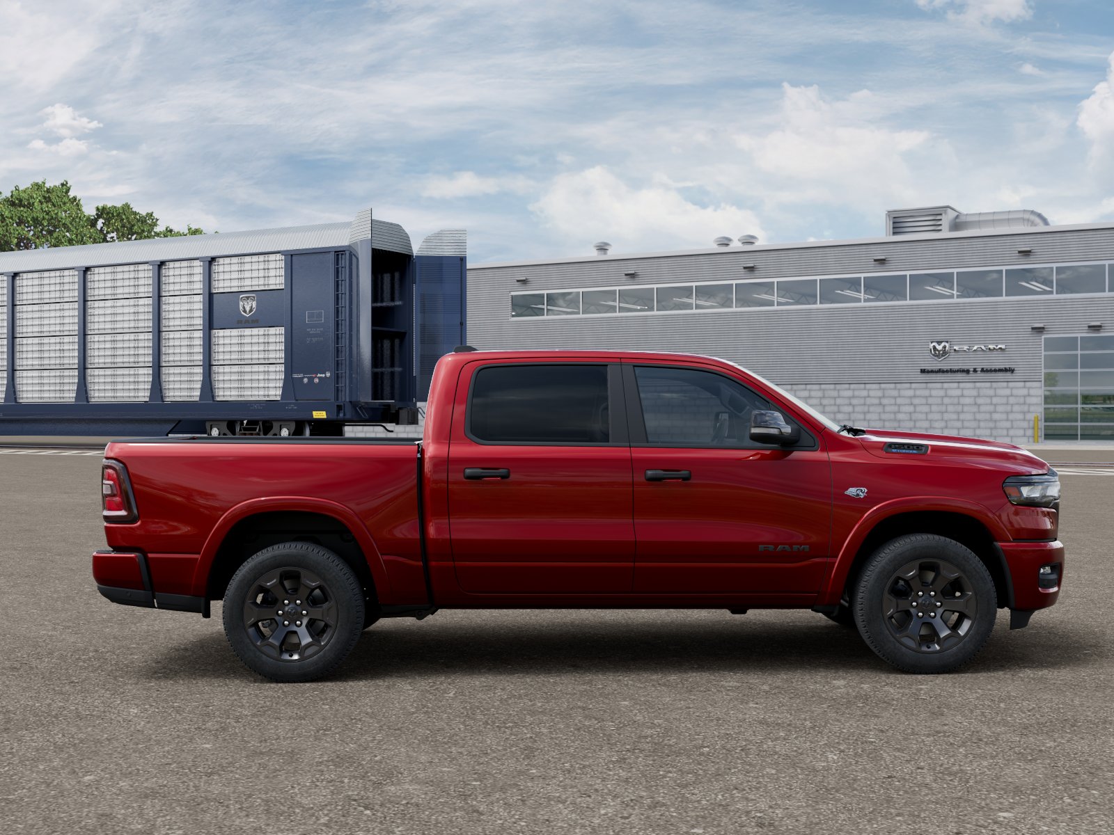 New 2026 Molten Red Pearl-Coat Exterior Paint RAM BIG HORN image 21