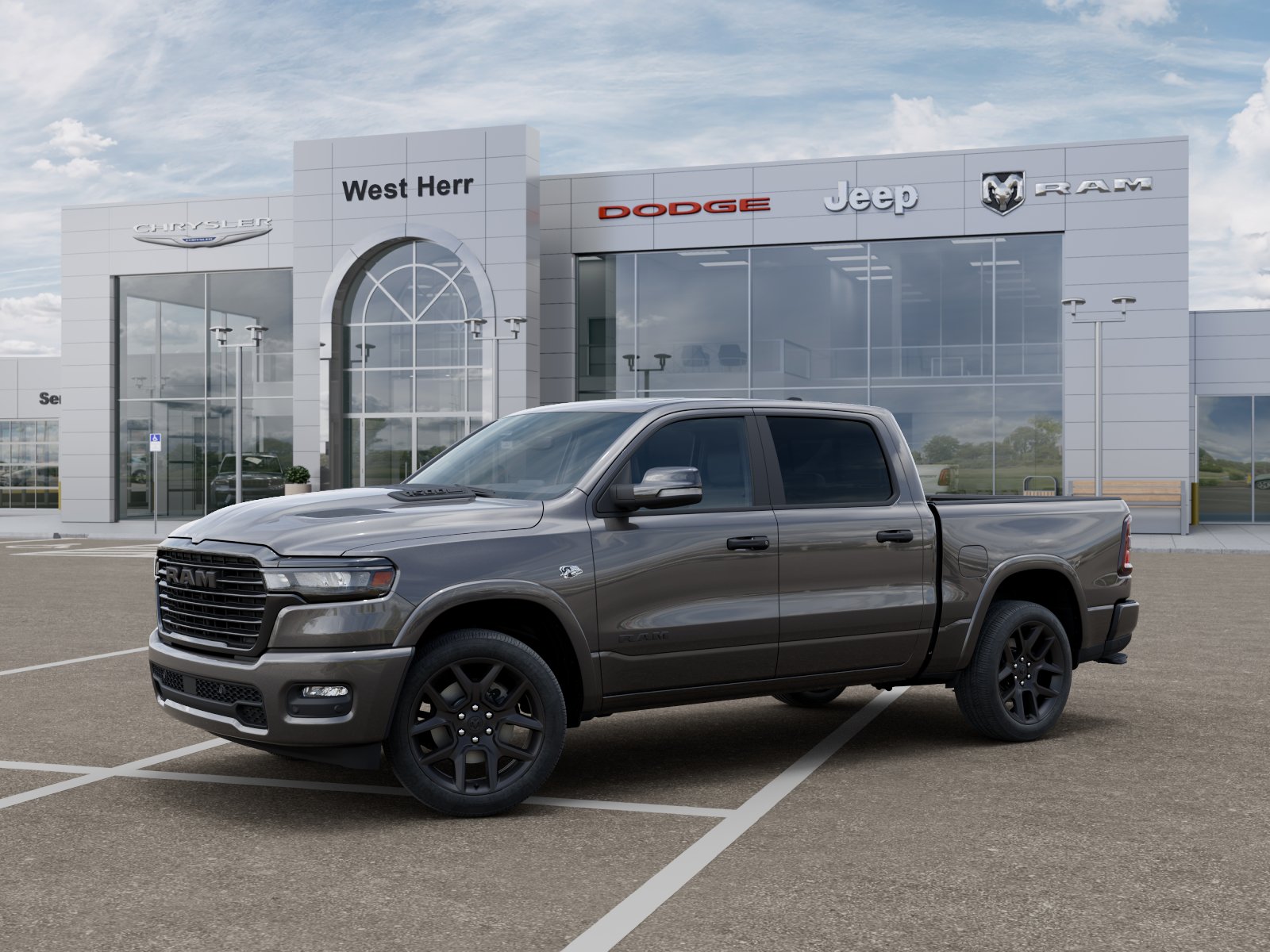 New 2026 Granite Crystal Metallic Clear-Coat Exterior Paint RAM RAM 1500 LARAMIE CREW CAB 4X4 image 102