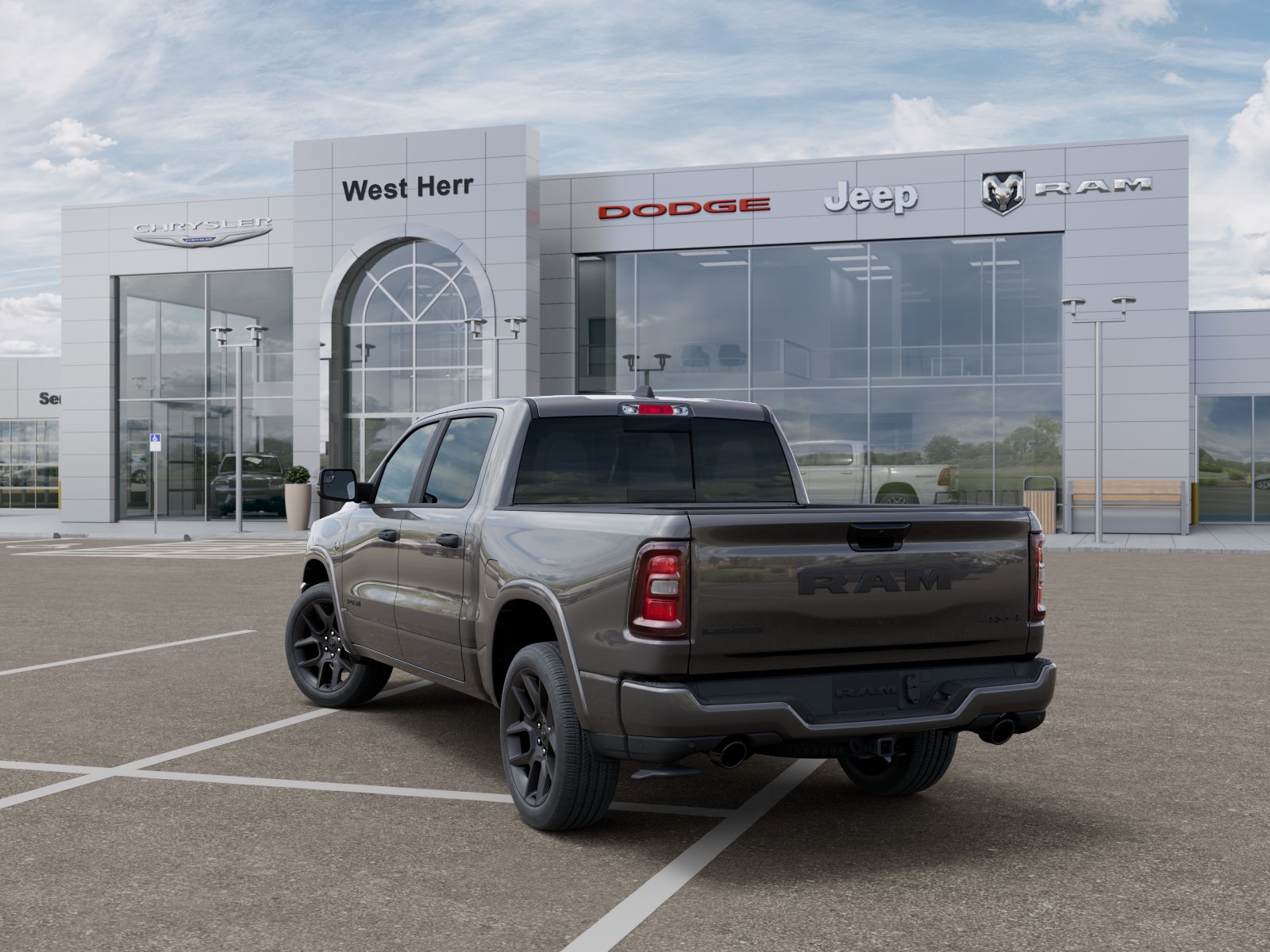 New 2026 Granite Crystal Metallic Clear-Coat Exterior Paint RAM RAM 1500 LARAMIE CREW CAB 4X4 image 103