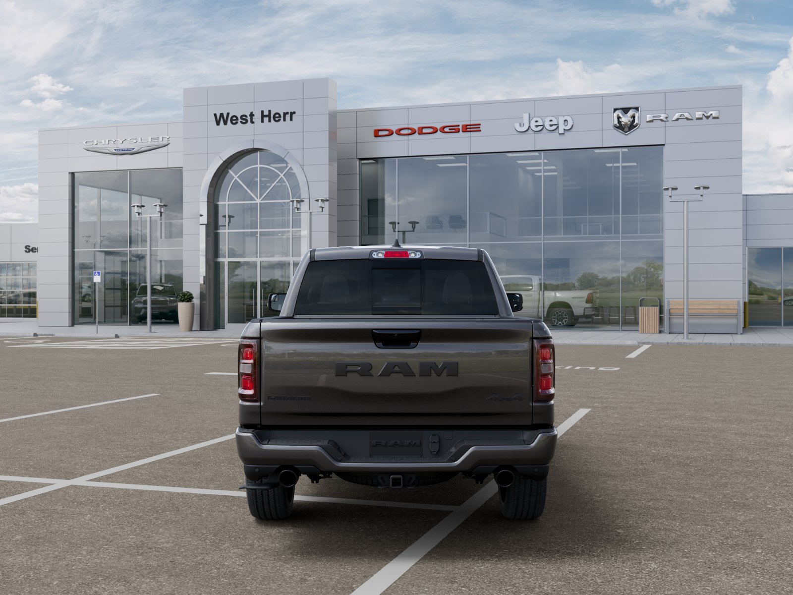 New 2026 Granite Crystal Metallic Clear-Coat Exterior Paint RAM RAM 1500 LARAMIE CREW CAB 4X4 image 107