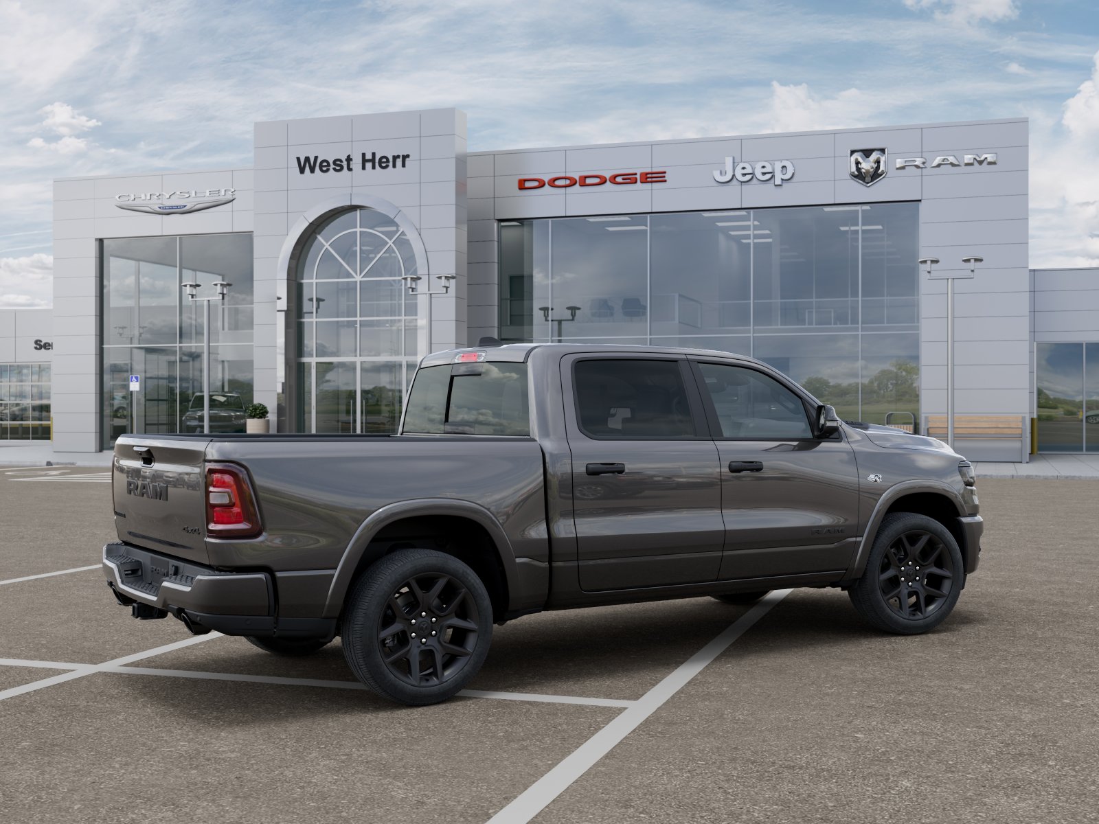 New 2026 Granite Crystal Metallic Clear-Coat Exterior Paint RAM RAM 1500 LARAMIE CREW CAB 4X4 image 104