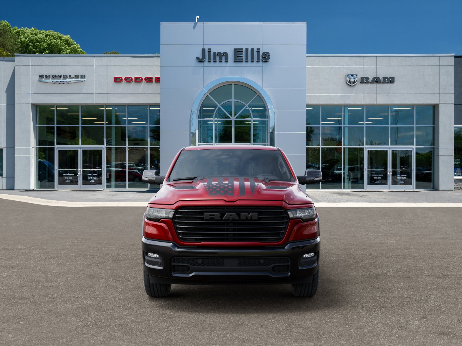 New 2026 Molten Red Pearl-Coat Exterior Paint RAM Laramie image 32