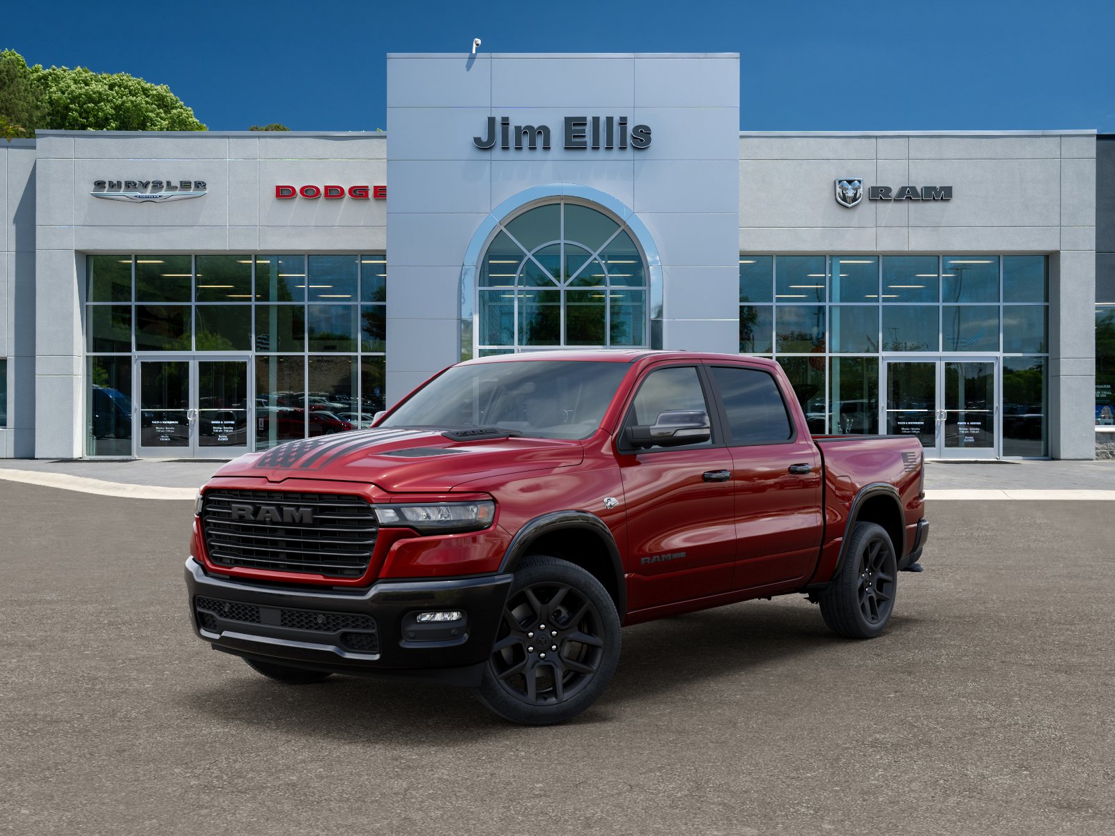 New 2026 Molten Red Pearl-Coat Exterior Paint RAM Laramie image 27