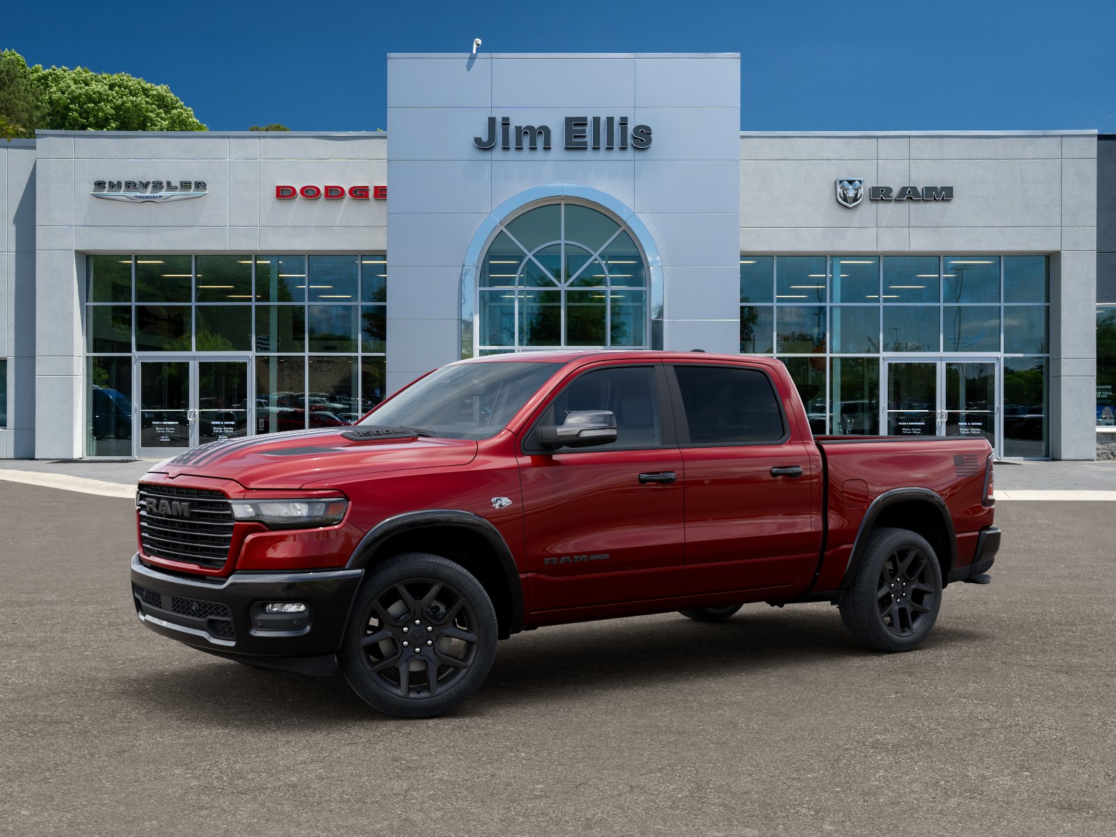 New 2026 Molten Red Pearl-Coat Exterior Paint RAM Laramie image 28