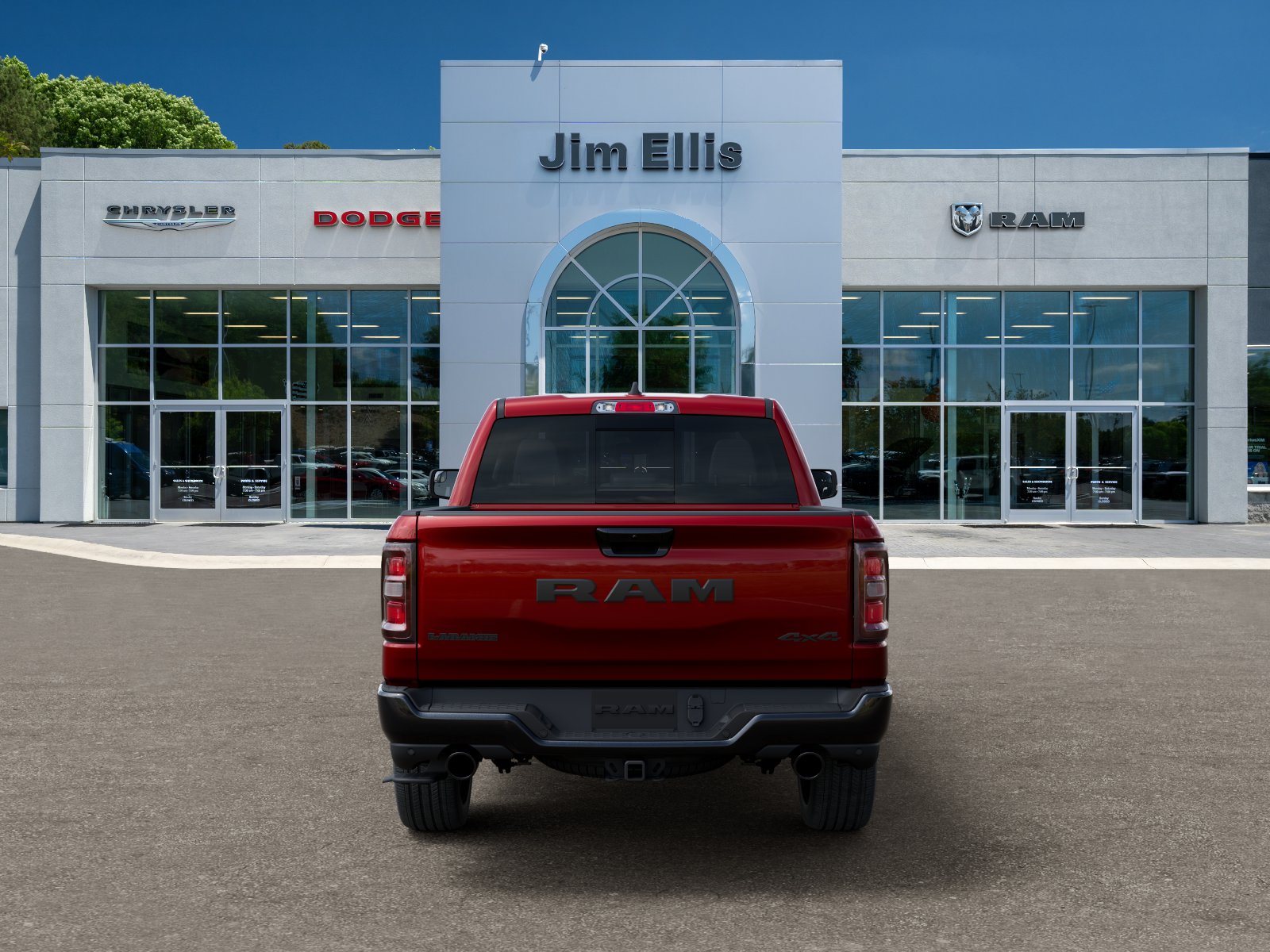 New 2026 Molten Red Pearl-Coat Exterior Paint RAM Laramie image 33