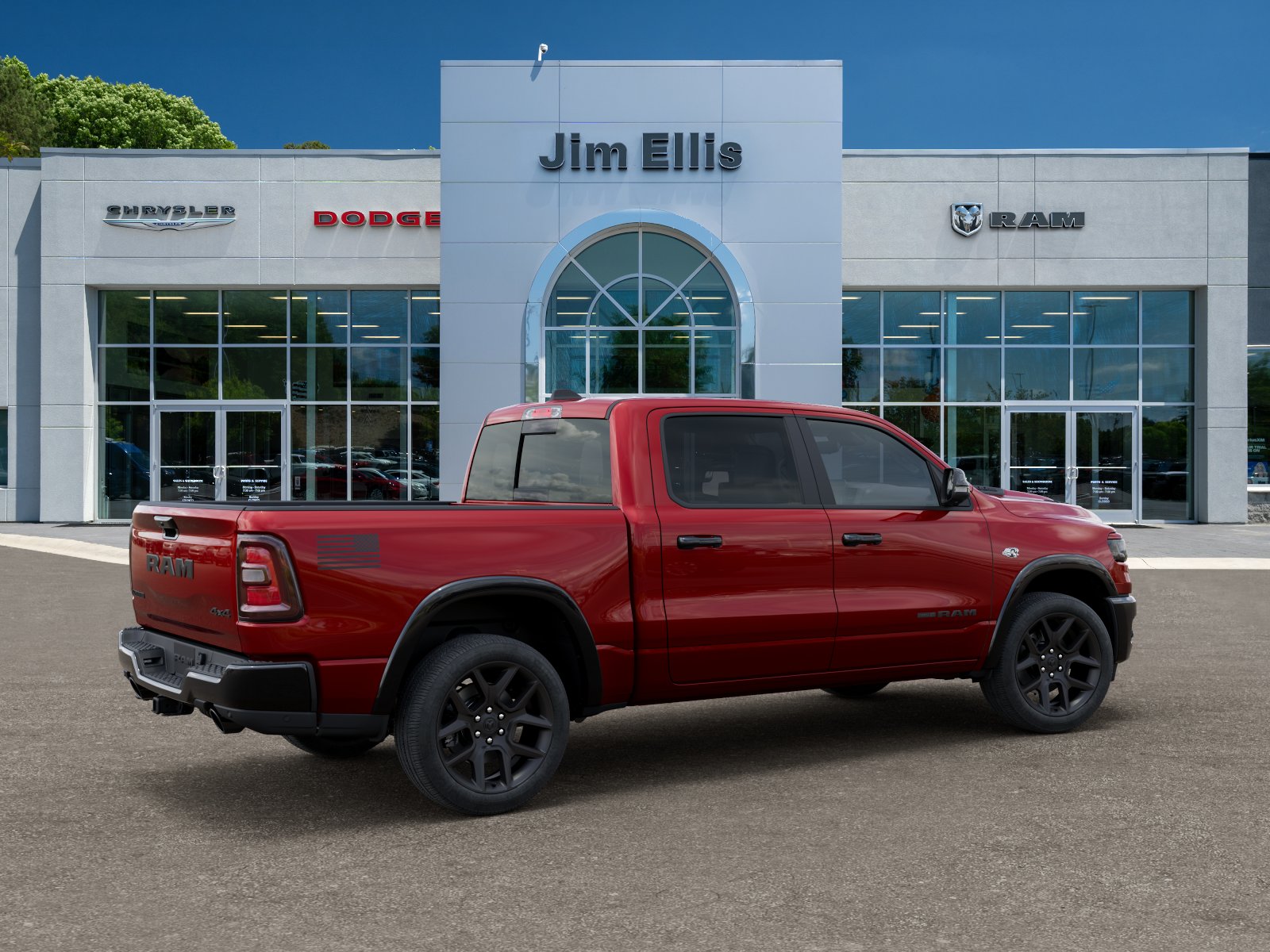 New 2026 Molten Red Pearl-Coat Exterior Paint RAM Laramie image 30