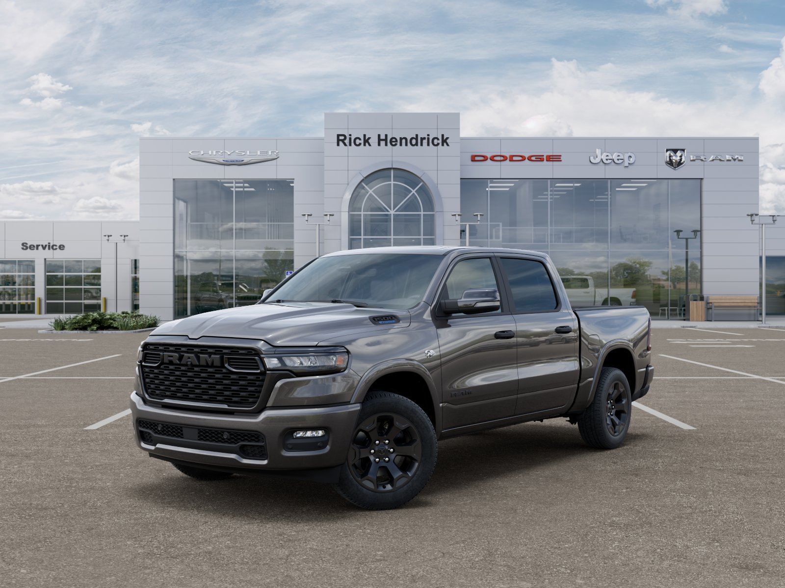 New 2026 Granite Crystal Metallic Clear-Coat Exterior Paint RAM Big Horn image 37