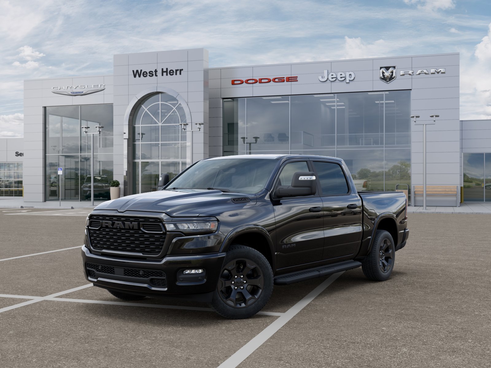 New 2026 Diamond Black Crystal Pearl-Coat Exterior Paint RAM Big Horn/Lone Star image 13