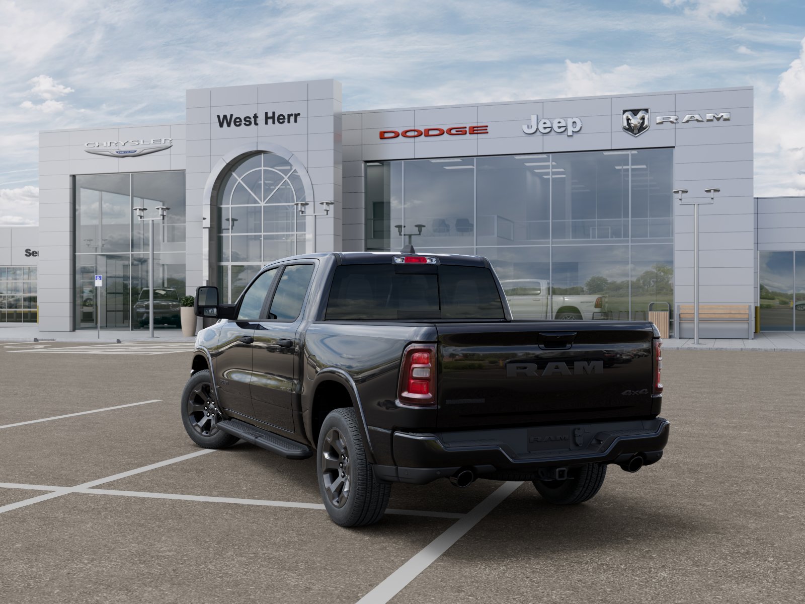 New 2026 Diamond Black Crystal Pearl-Coat Exterior Paint RAM Big Horn/Lone Star image 15