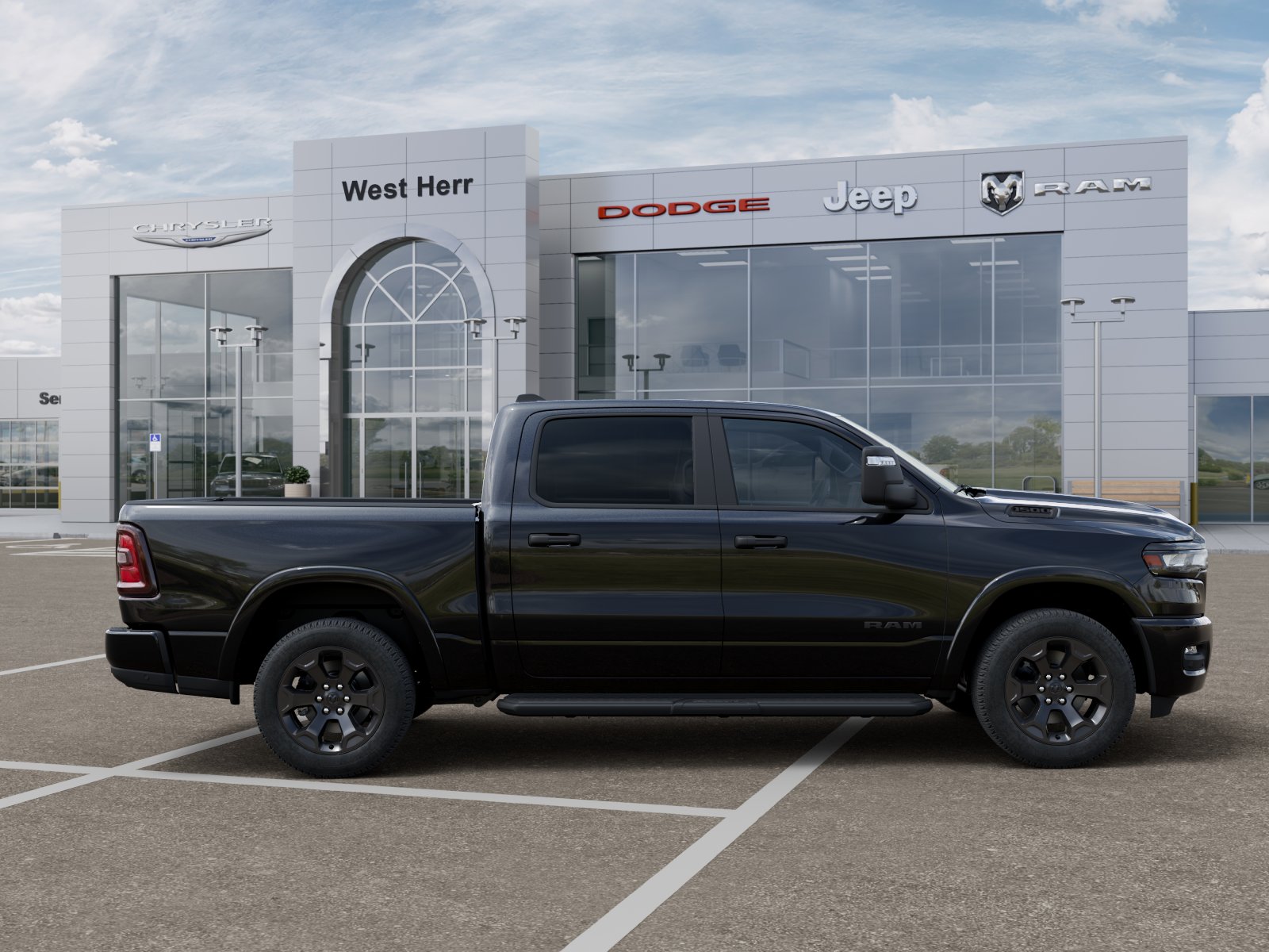 New 2026 Diamond Black Crystal Pearl-Coat Exterior Paint RAM Big Horn/Lone Star image 33